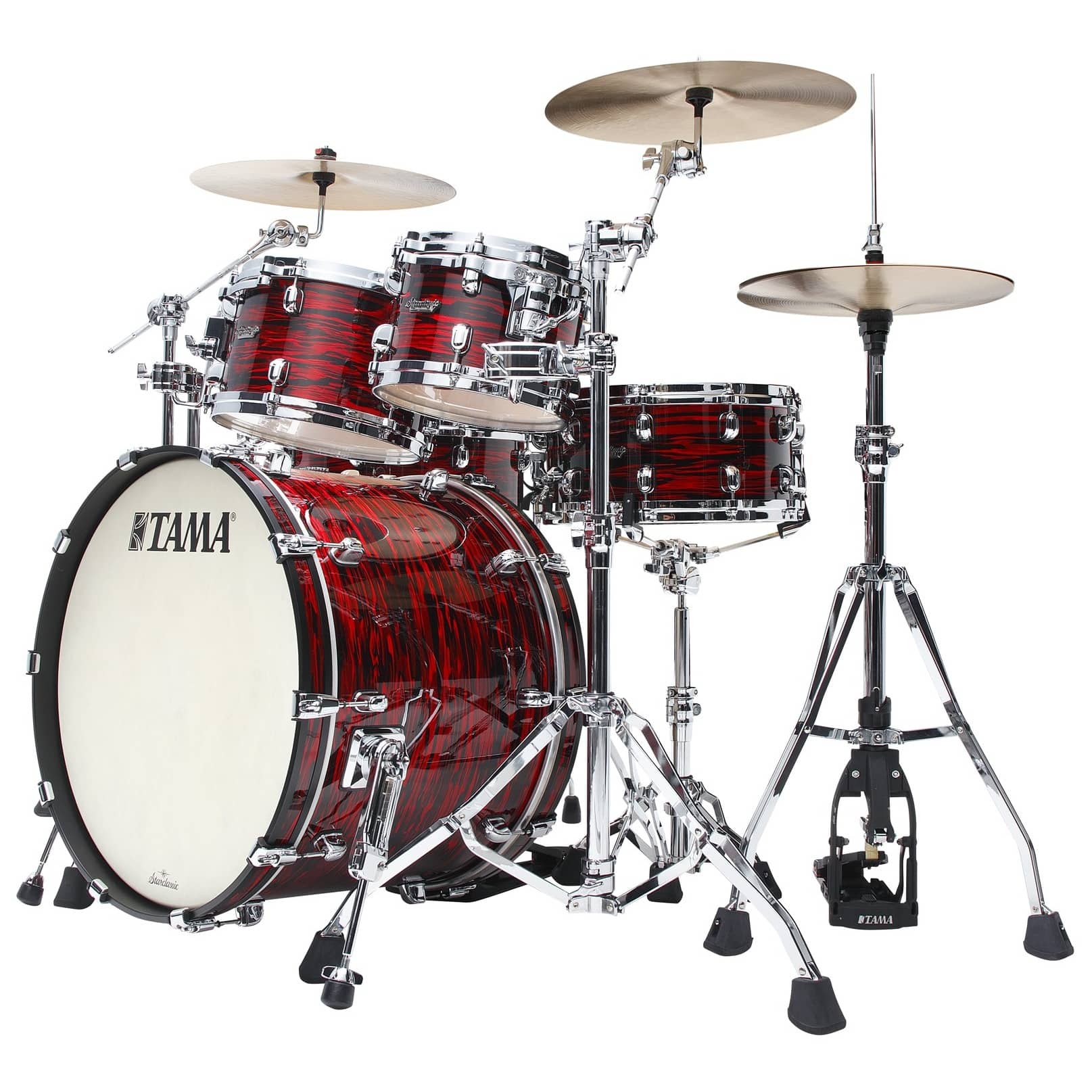 Tama MR42TZS-ROY Starclassic Maple Shell Kit 4 tlg. - Red Oyster/Chrom Hardware 6