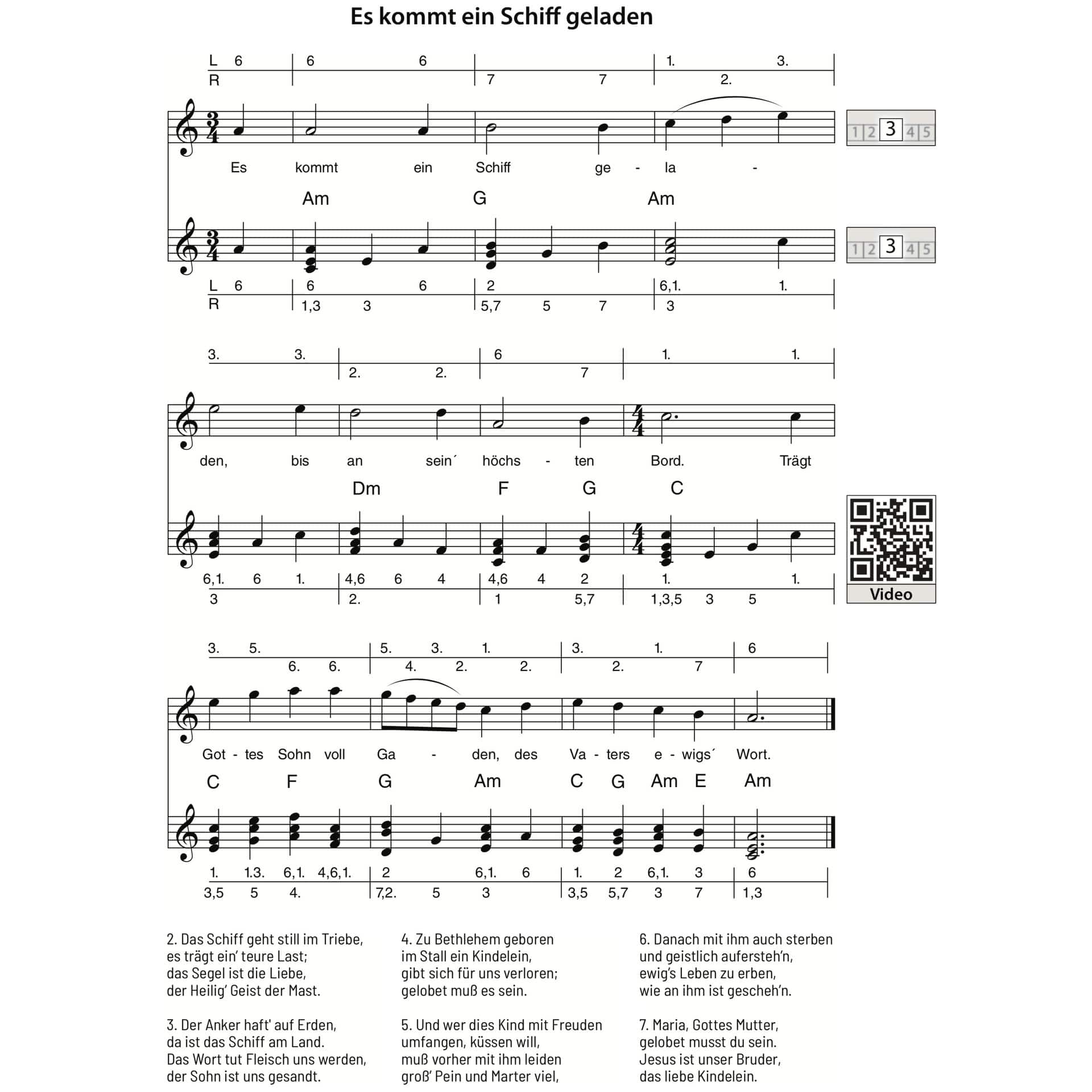 Weihnachtslieder aus alles Welt für Kalimba (17 Töne, C-Dur) 4