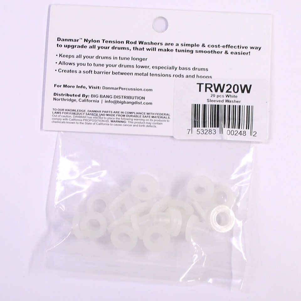  Tension Rod Washers 20 Pcs. White 1