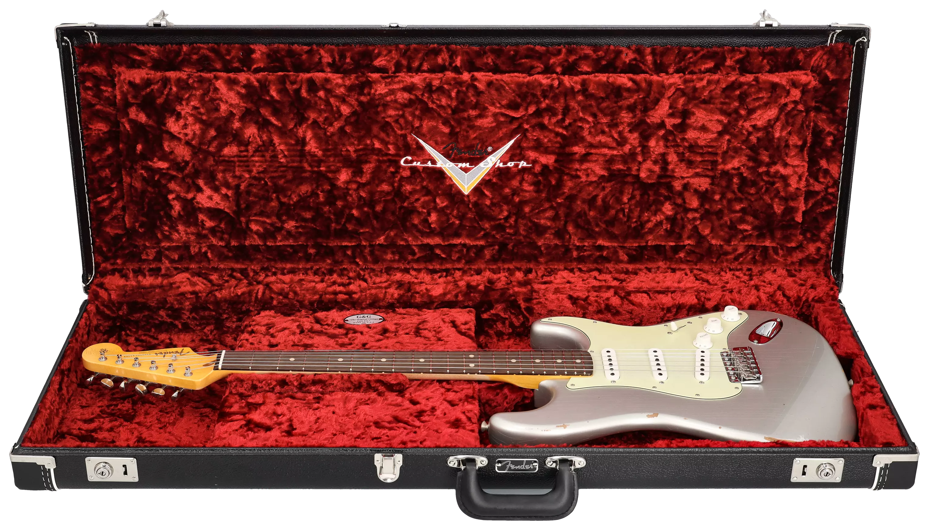 Fender Custom Shop 1963 Stratocaster Relic Aged Inca Silver Metallic #1 9
