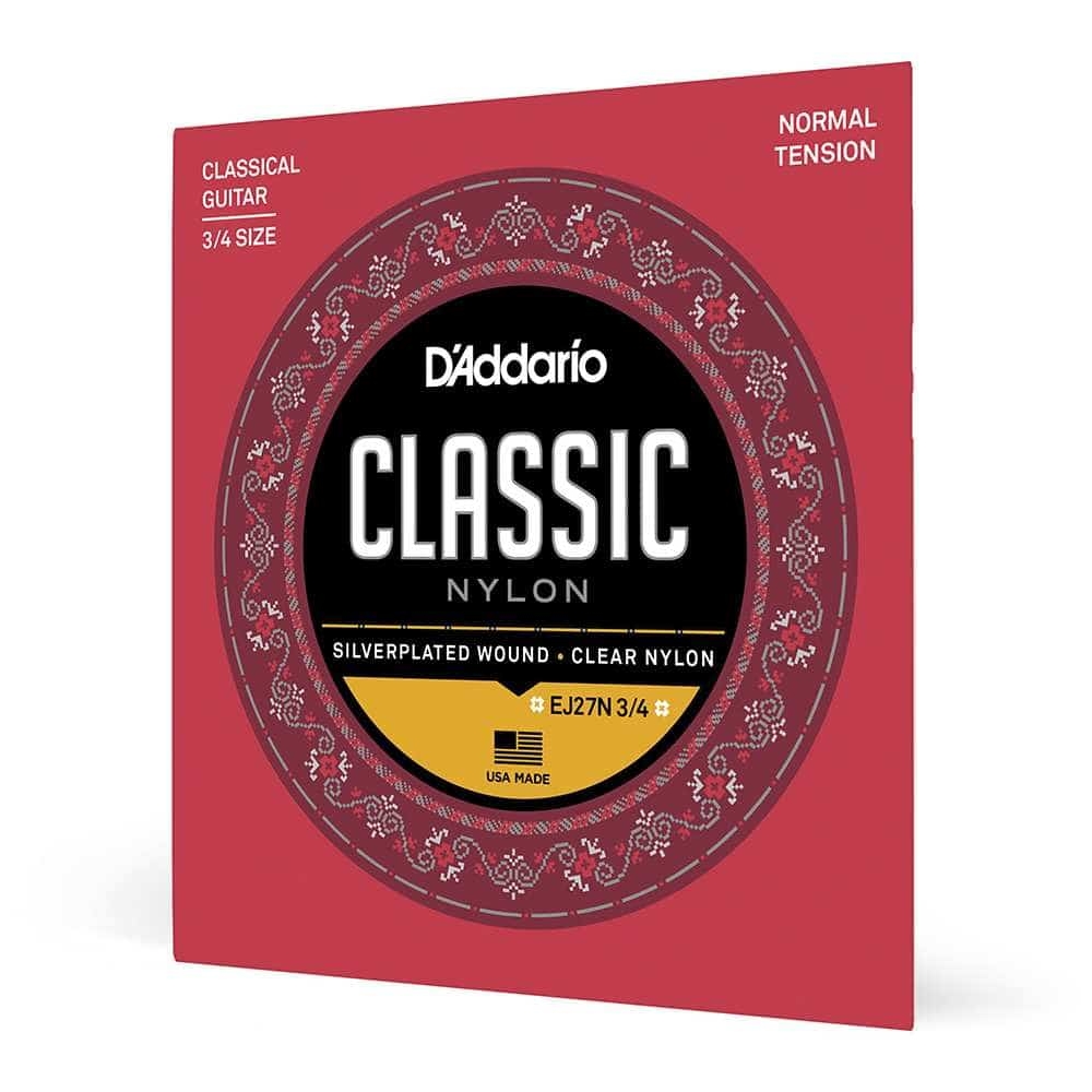 D’Addario - D’Addario EJ27N 3 4 - Student Classical Nylon - Normal Tension 029-044 - 3
