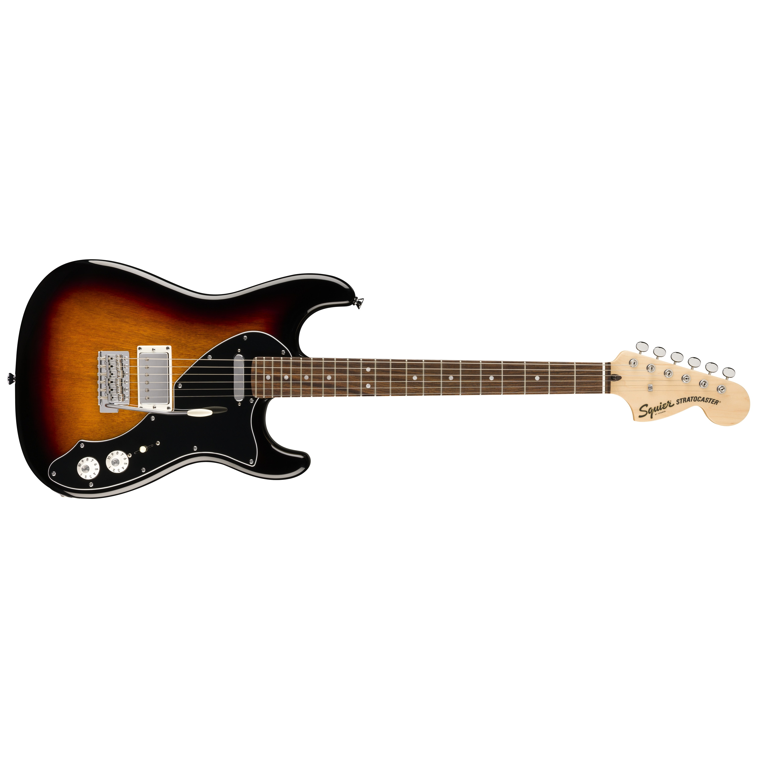 Squier by Fender Paranormal Stratocaster DLX LRL Black PG 3-Color Sunburst 1