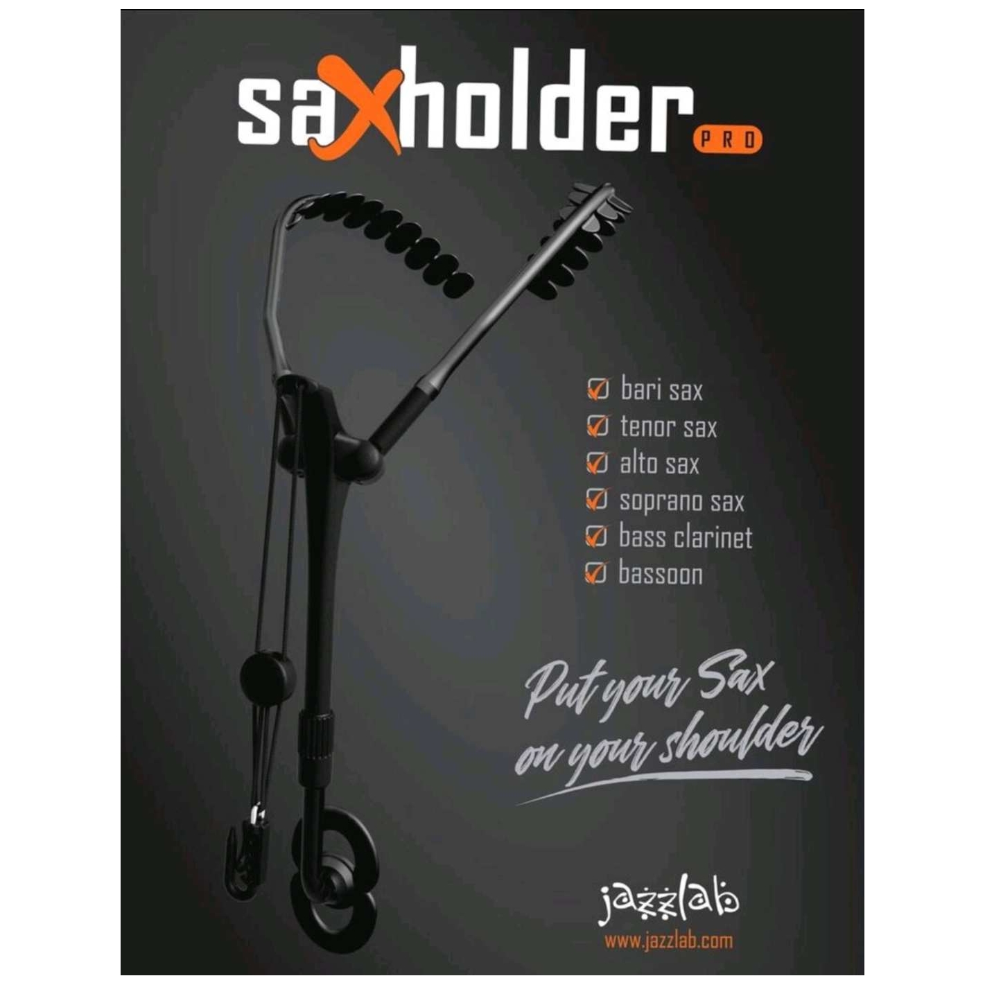 Jazzlab - Jazzlab Saxholder SXH-PRO XL Schultertragesystem für Saxophon