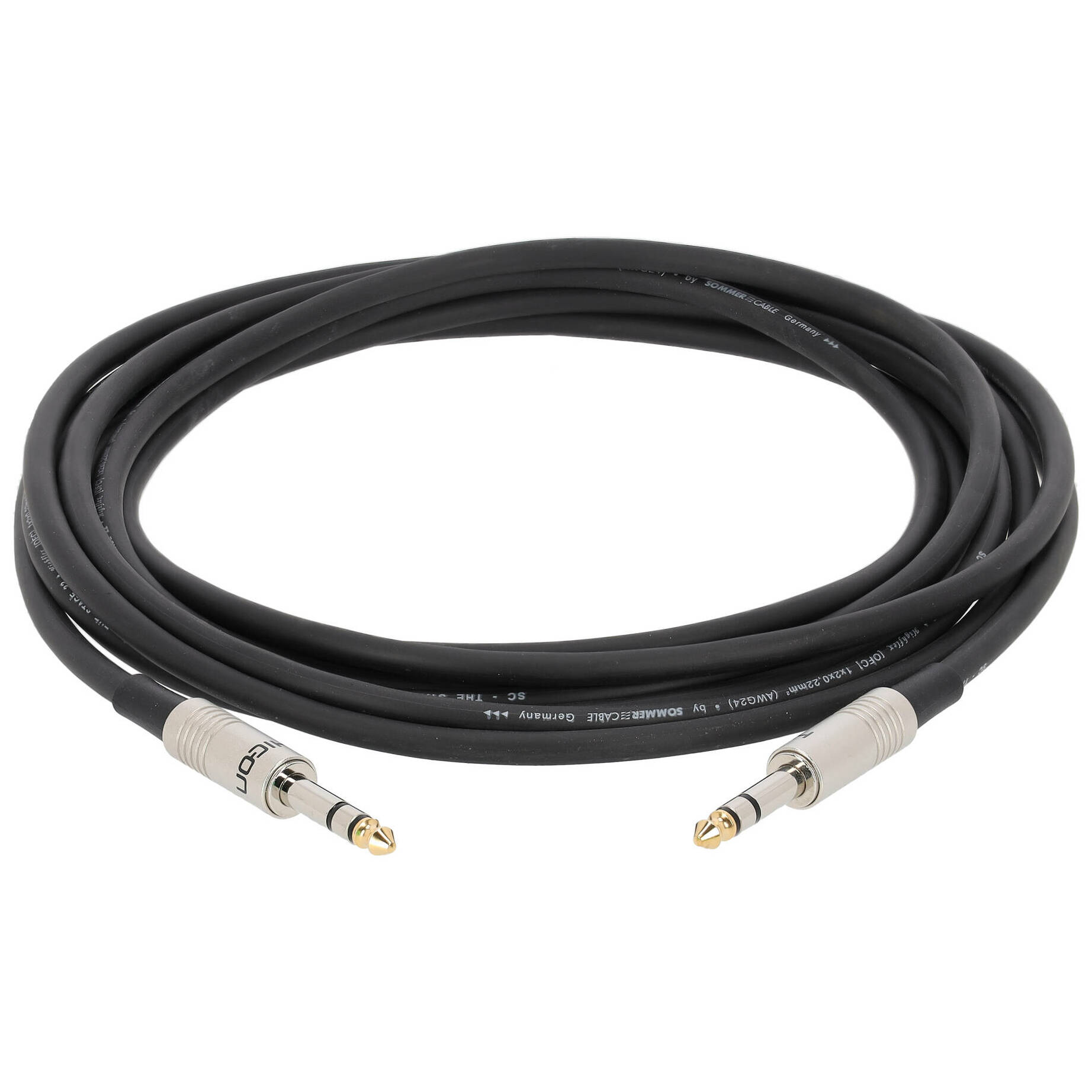 Sommer Cable SG2S-0500-SW Stage 22 Highflex Klinke Stereo - Klinke Stereo 5 Meter 1