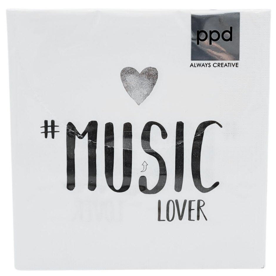 Musikboutique Kübler Napkins - # music lover