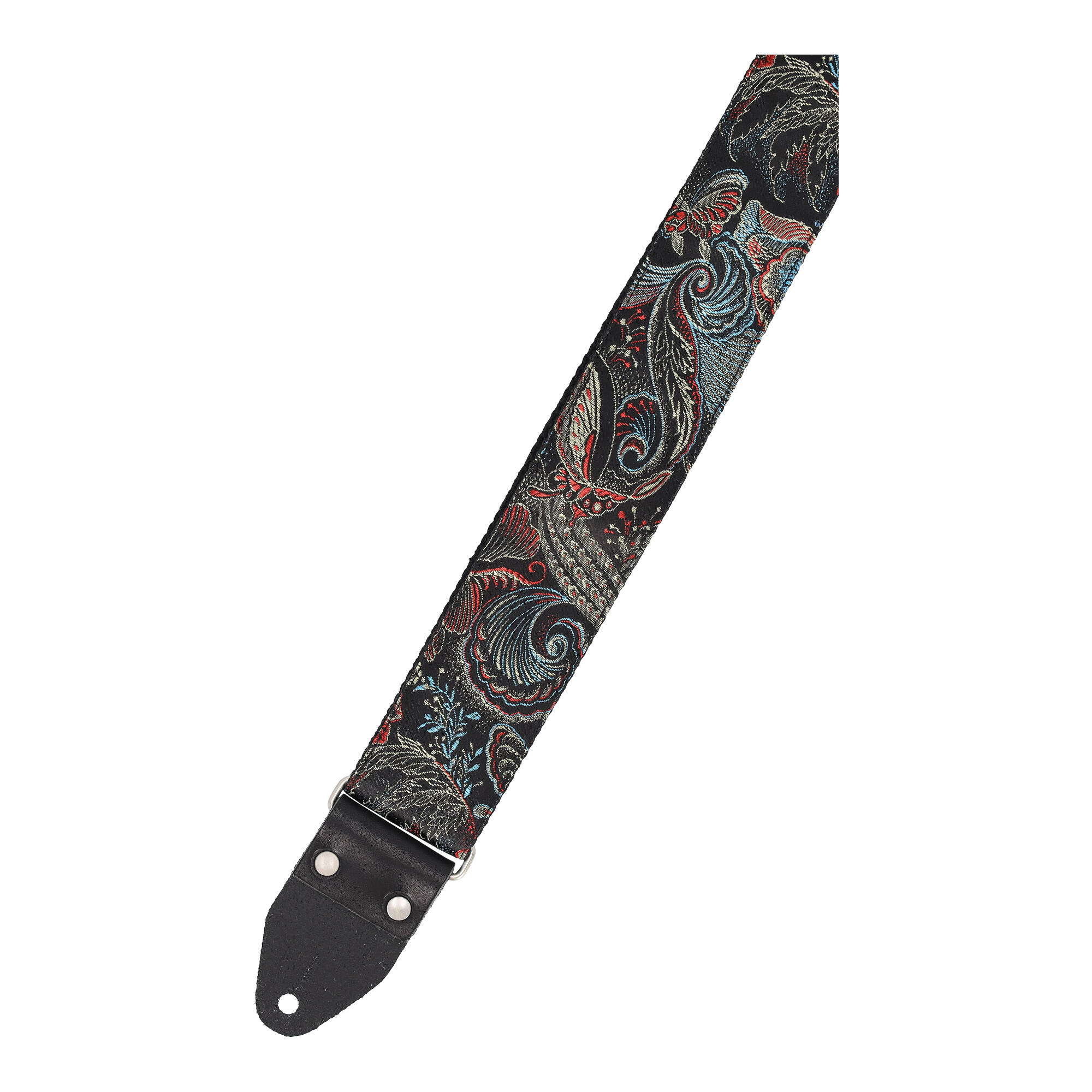 Image of Steyner straps vintage gitarrengurt  eastern nights silber schwarz 4