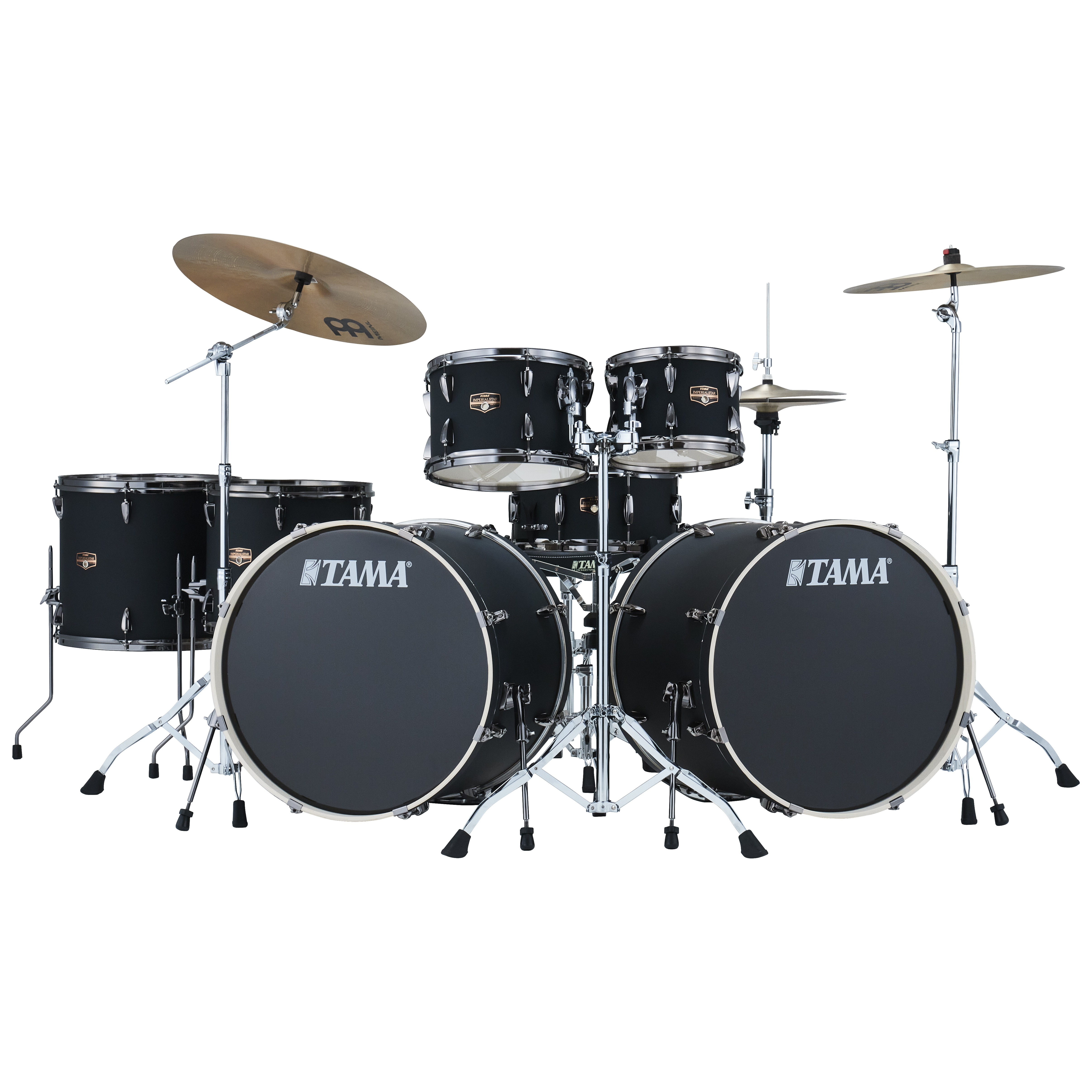 Tama IP72ZH8WBN-BOB - Imperialstar 7-tlg. Drumset Blacked Out Black