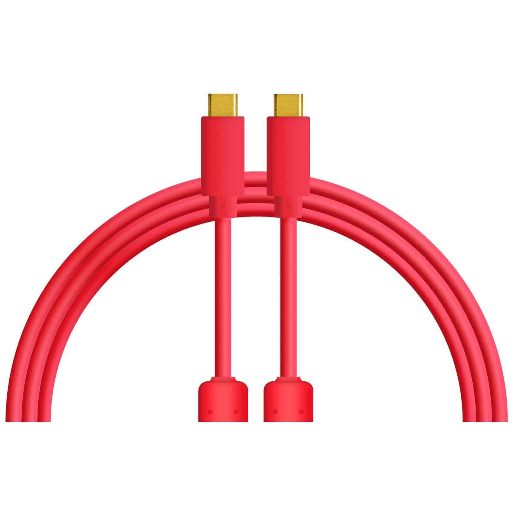 DJ TechTools Chroma Cables USB-C to C red