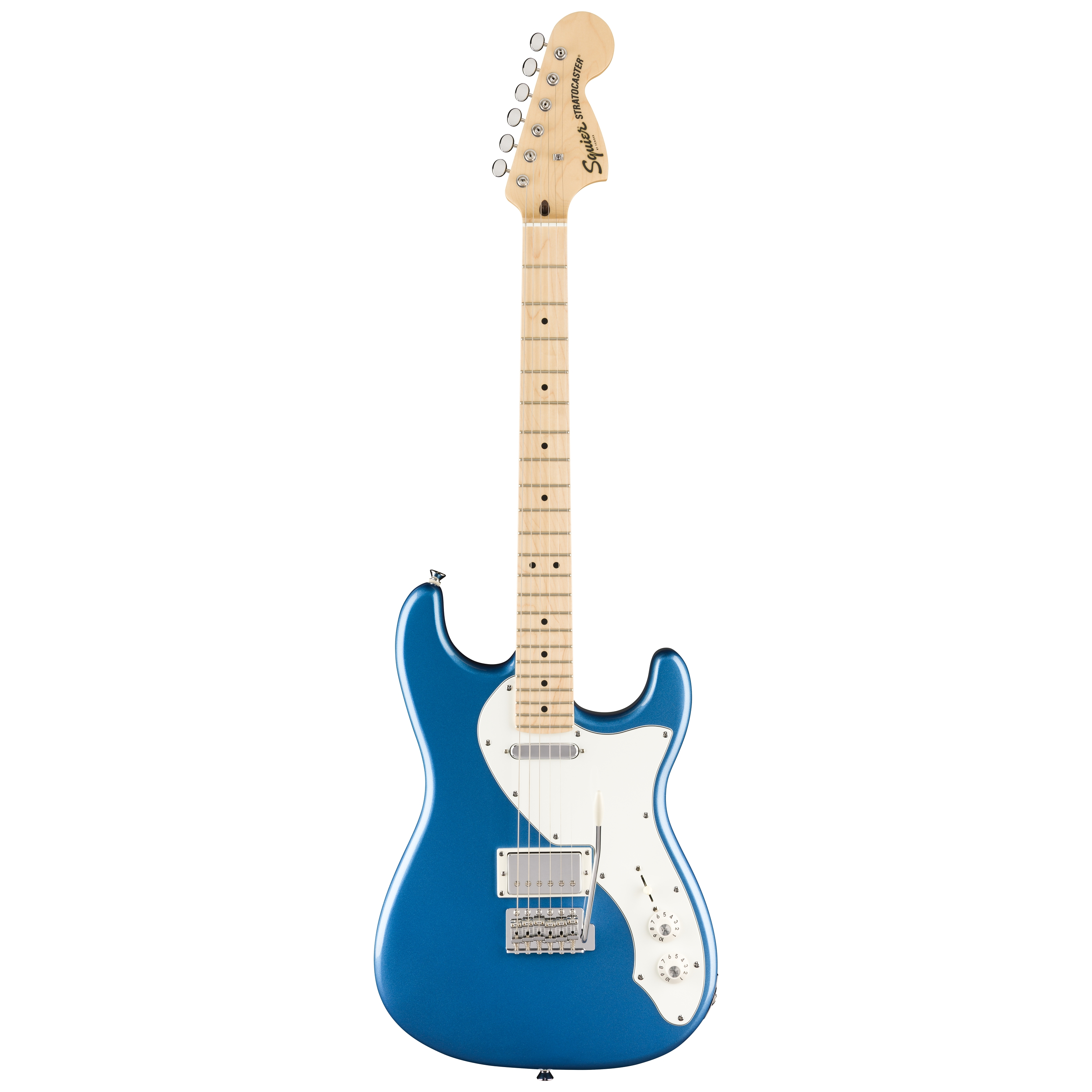Squier by Fender Paranormal Stratocaster DLX MN Parchment PG Lake Placid Blue