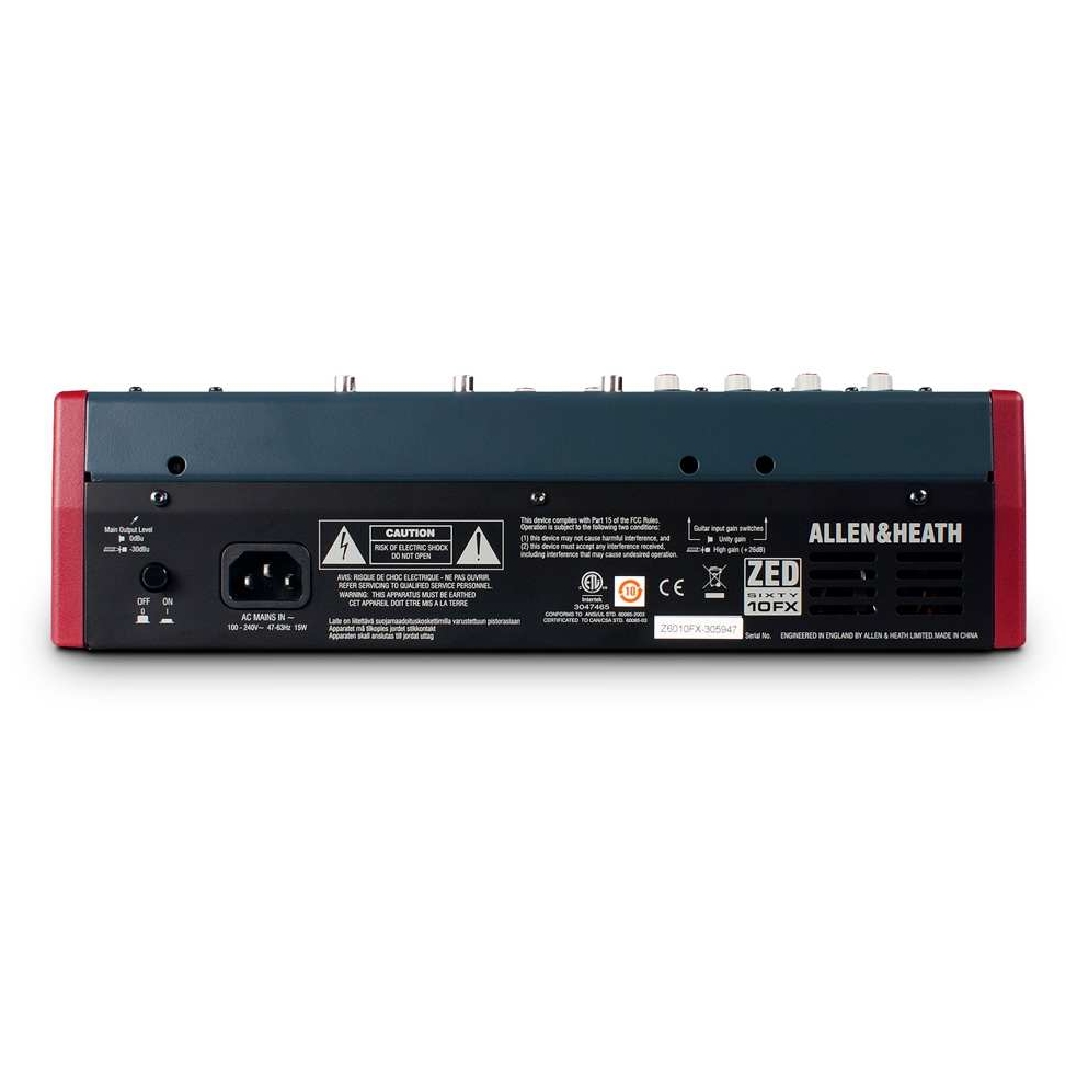 Allen Heath - Allen Heath ZED60-10FX Multipurpose Mixer - 3