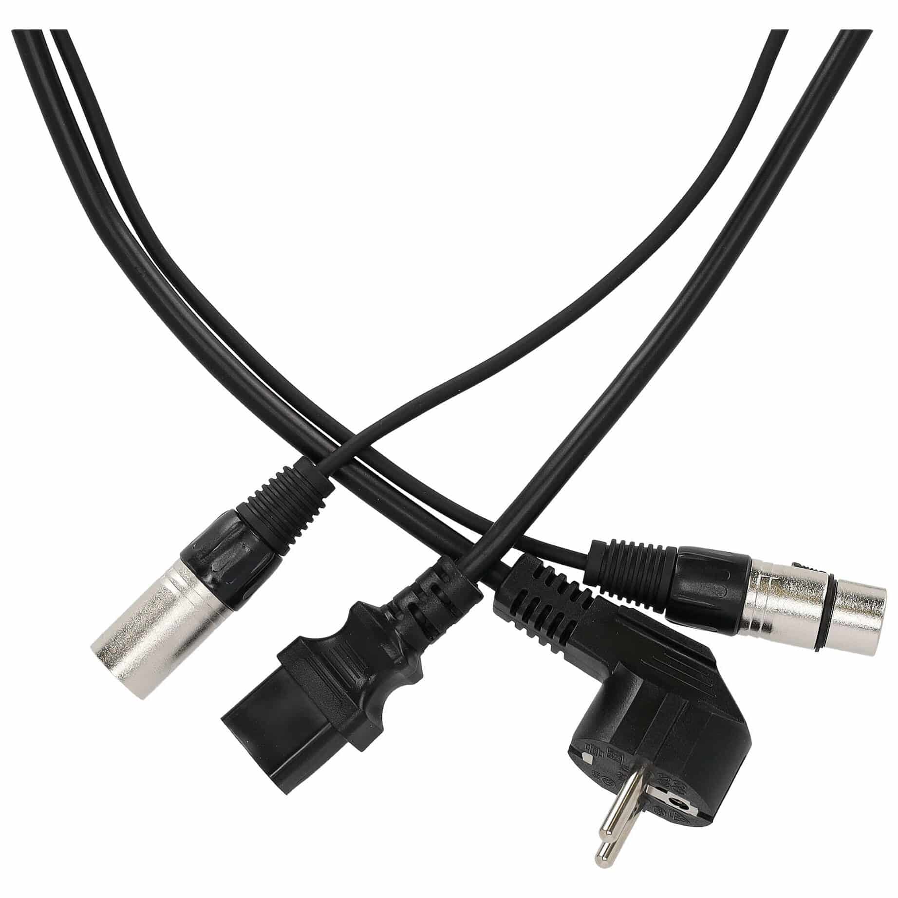 Klang Schuko-IEC XLR Strom-/Signalkabel 3 Meter 2
