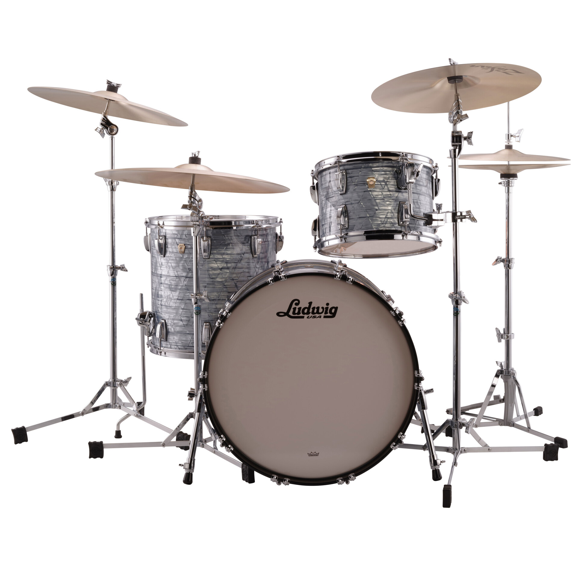 Ludwig Classic Maple 22"/12"/16" Sky Blue Pearl 1