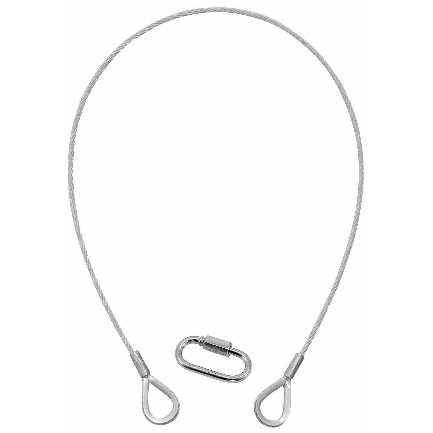 Eurolite Sicherungsseil A 3x 600 mm bis 5kg, silber