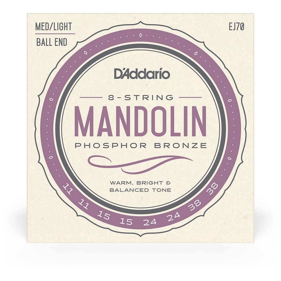 D’Addario - D’Addario EJ70 - Mandoline Phosphor Bronze, Ball End 011-038 - 3