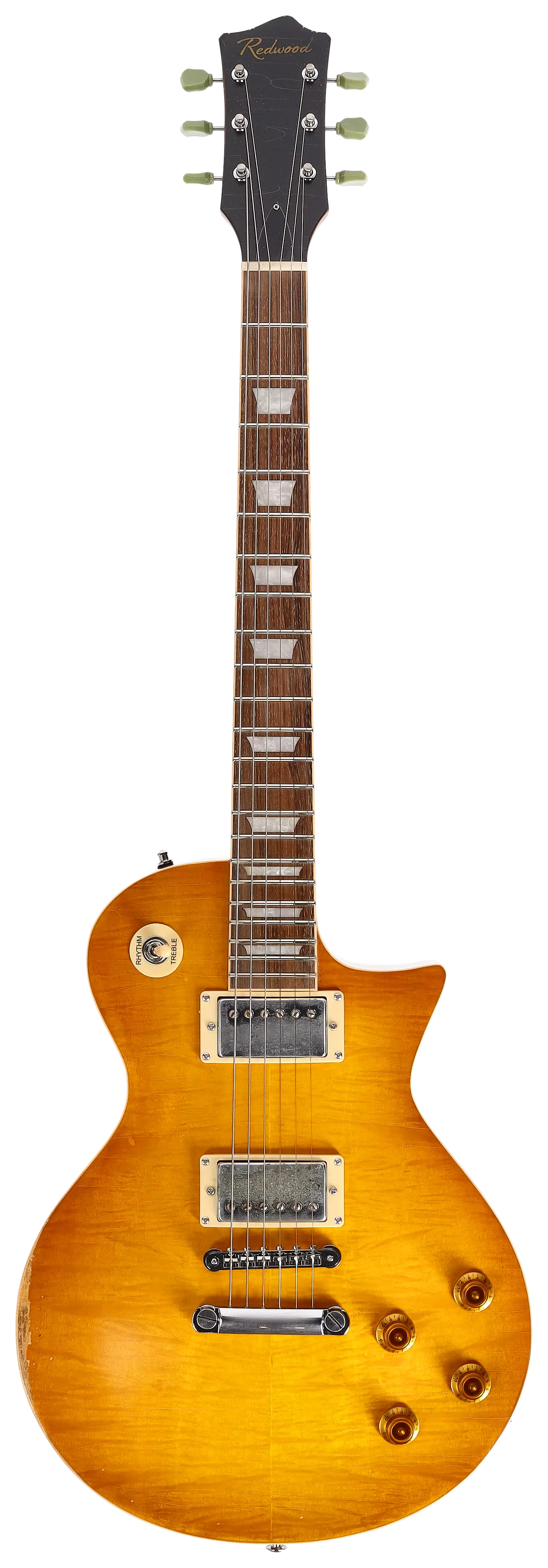 Redwood Relics LP-Style Dirty Lemon Burst
