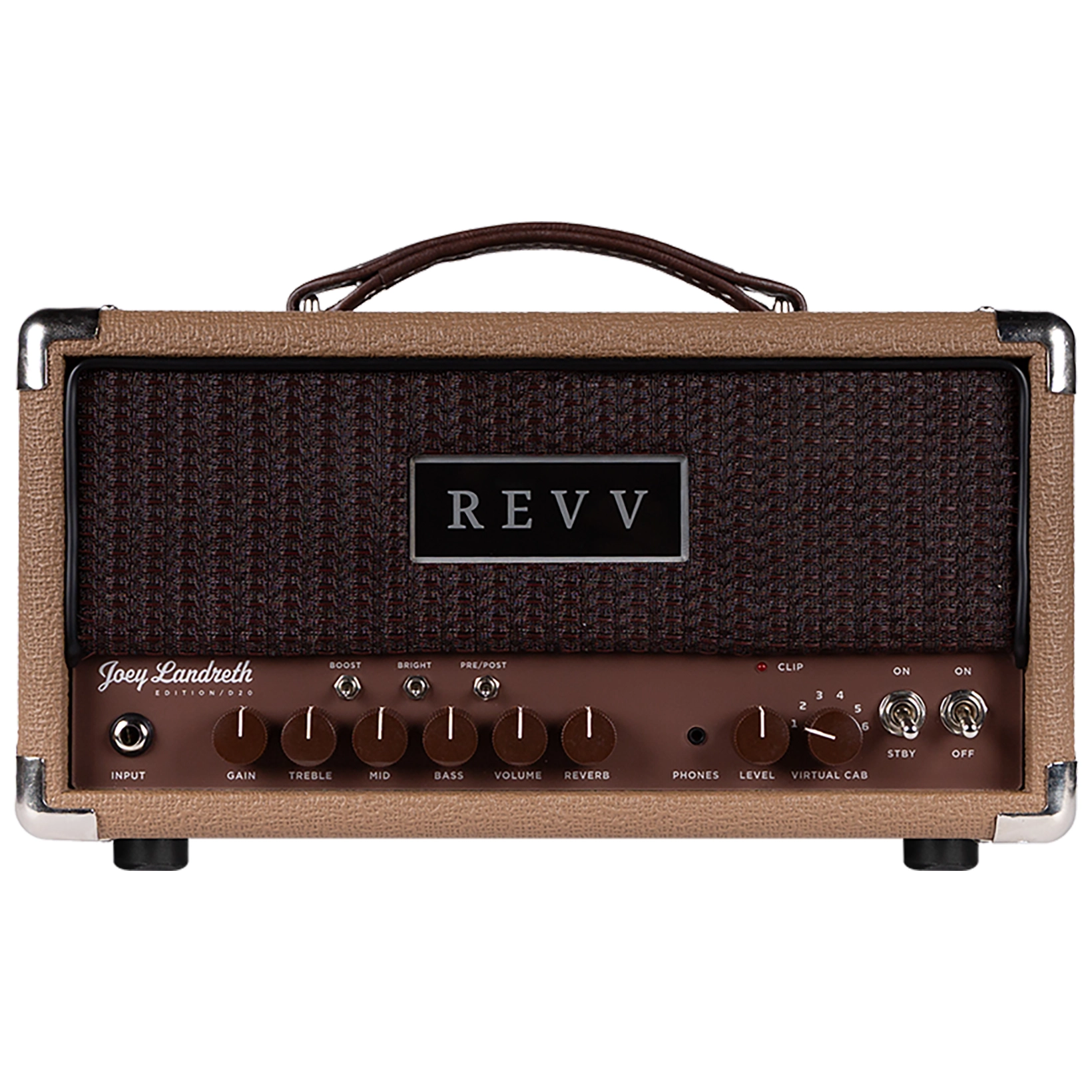 Revv Amplification D20 Joey Landreth Edition Brown Face Head 3