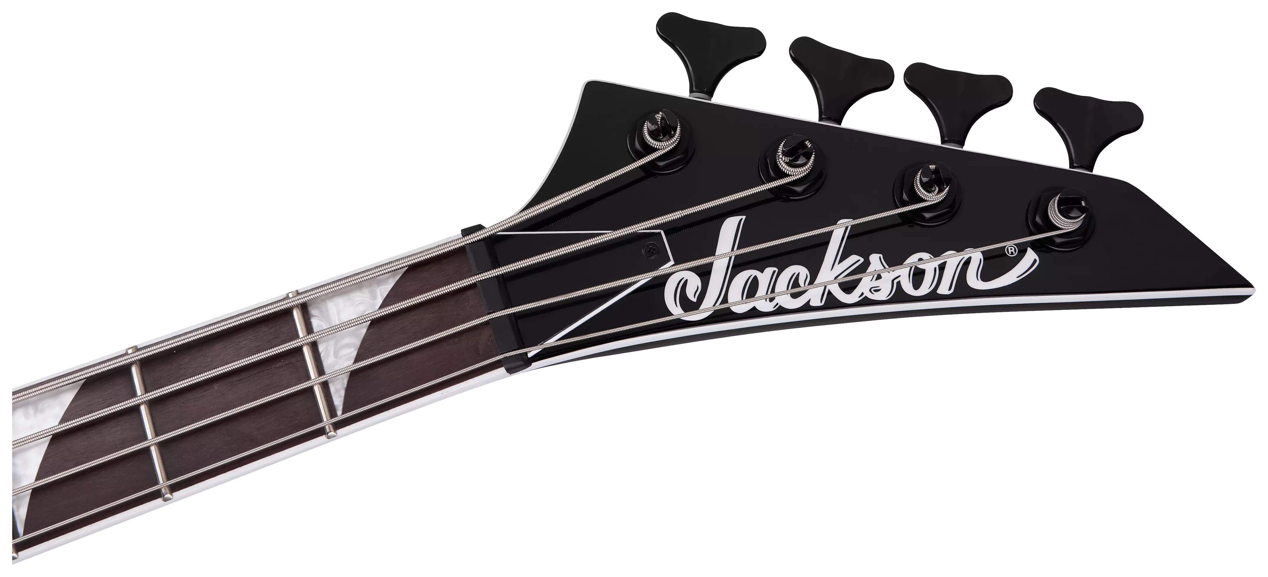 Jackson X Series RRB IV Rhoads Bass Amaranth Black with White Pinstripes 5