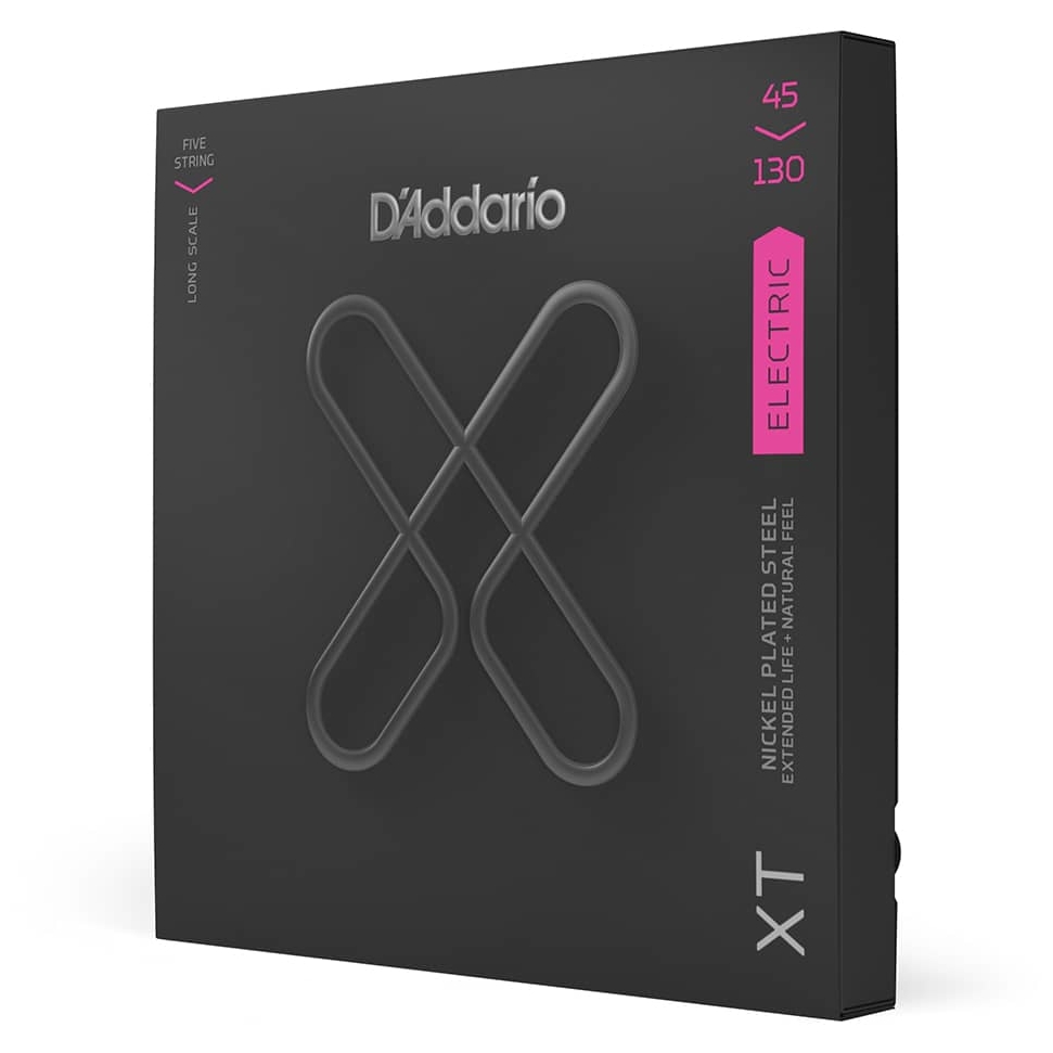 D’Addario - D’Addario XTB45130 - XT 5-String Bass Nickel Plated Steel, Long Scale 45-130 - 3