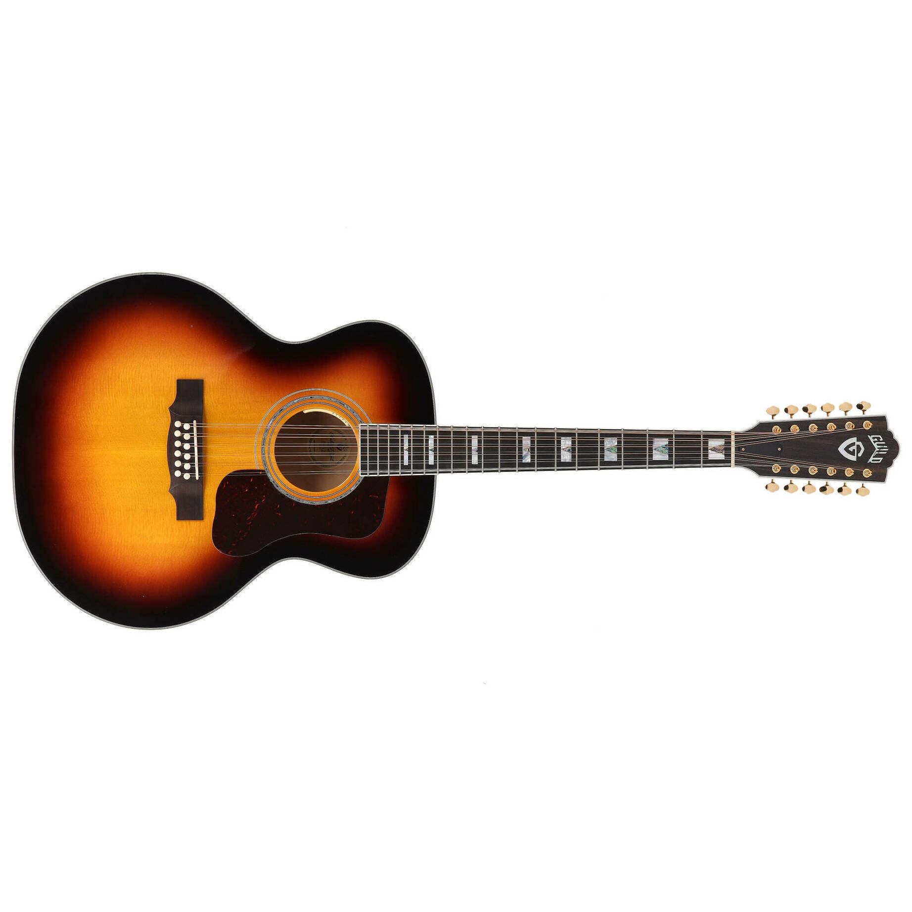 Guild F-512E Maple Antique Burst 1