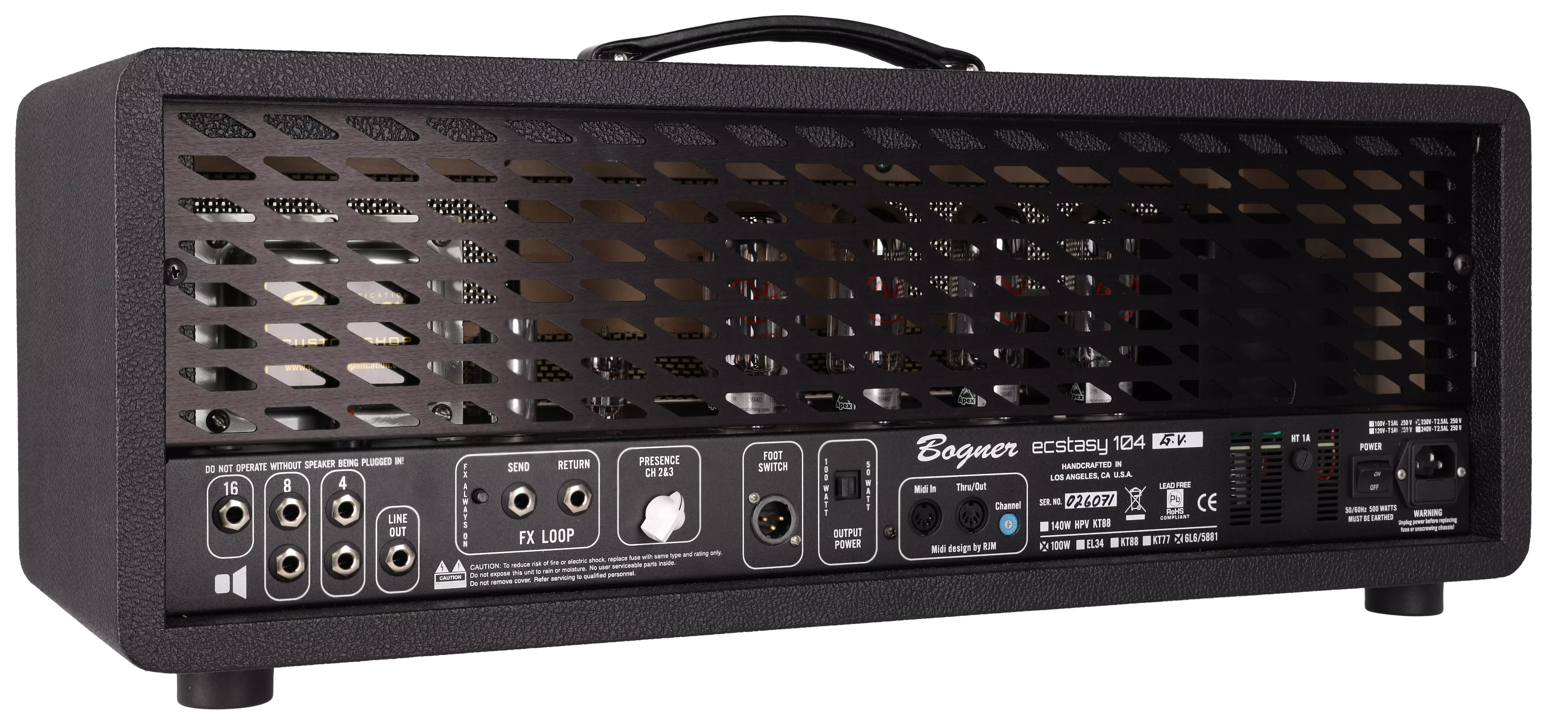 Bogner Ecstasy Head 104GV 6L6 3