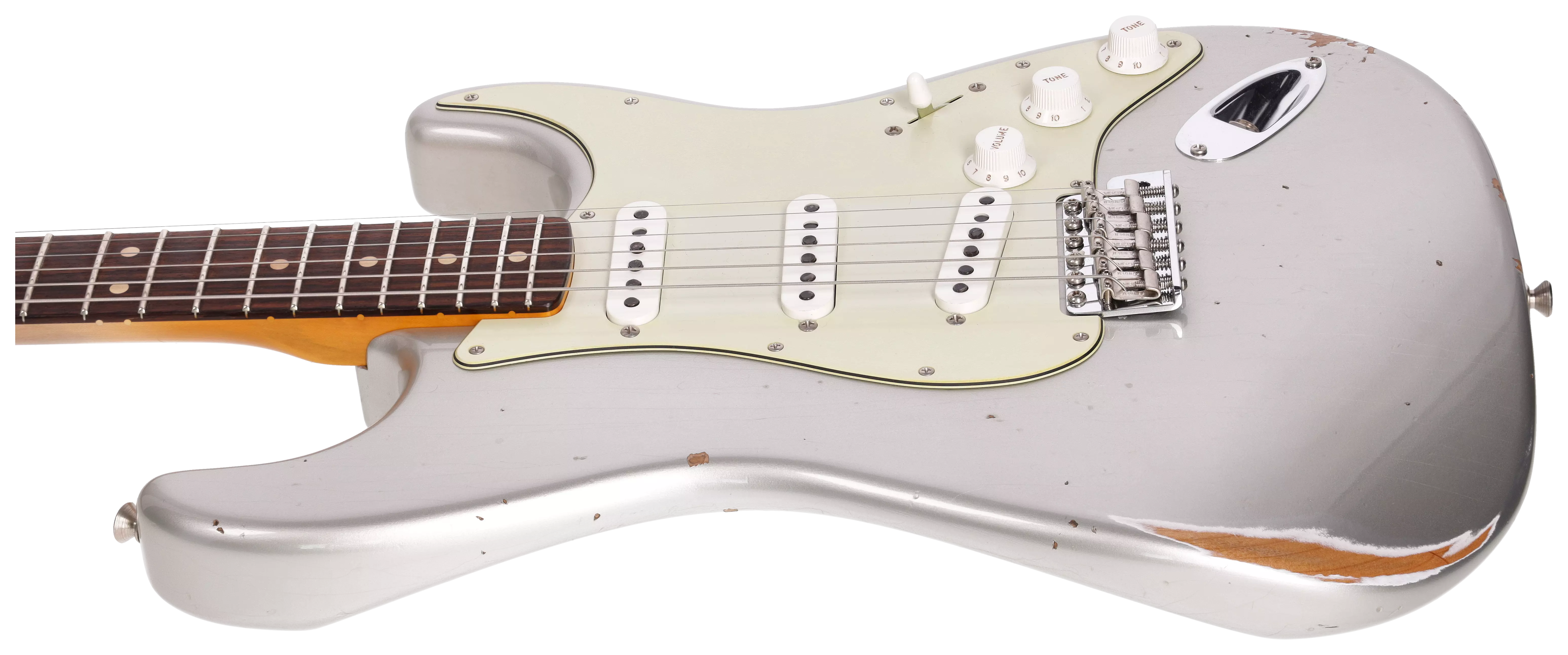 Fender Custom Shop 1963 Stratocaster Relic Aged Inca Silver Metallic #2 5