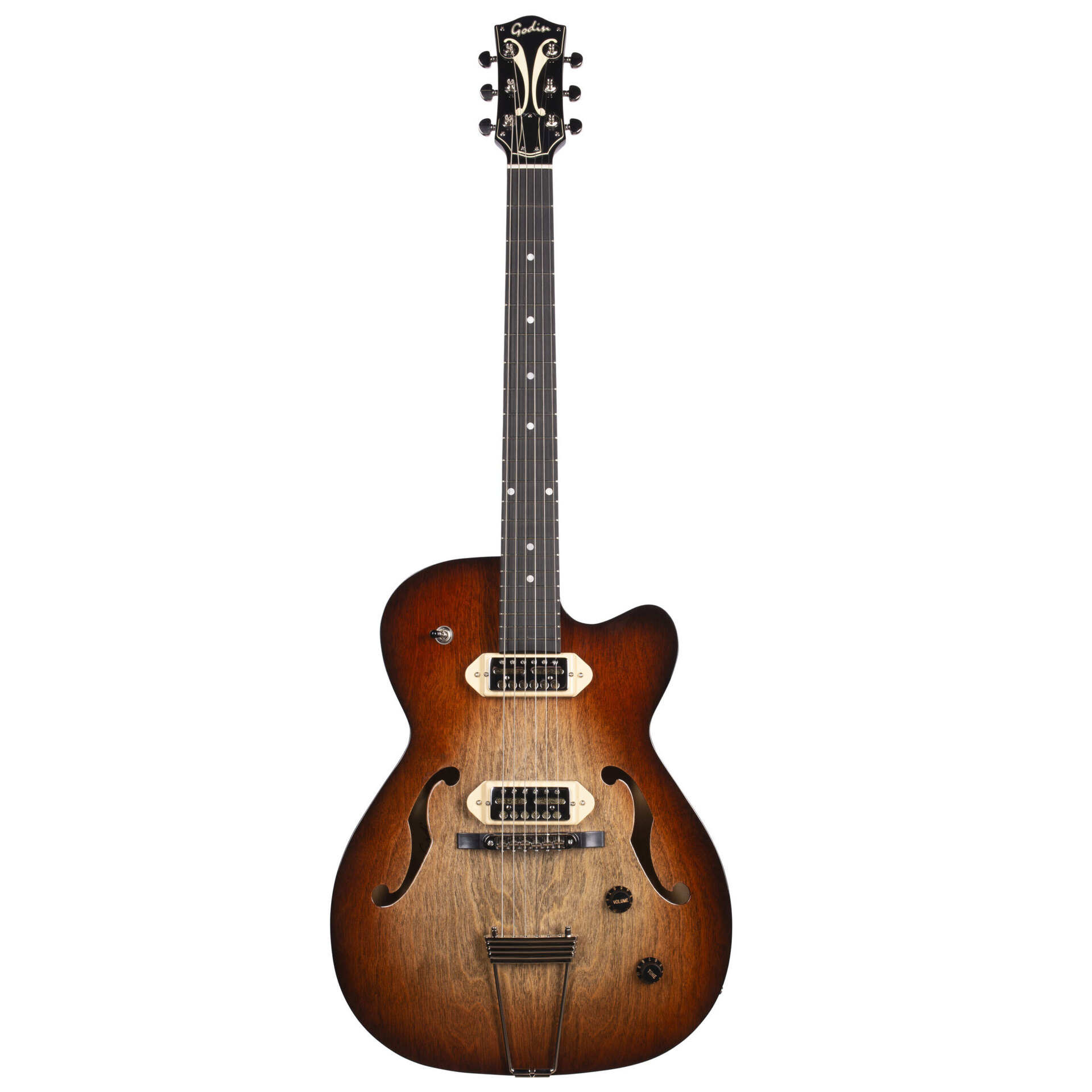 Godin Thinline Kingpin Vintage Burst Gold Foil