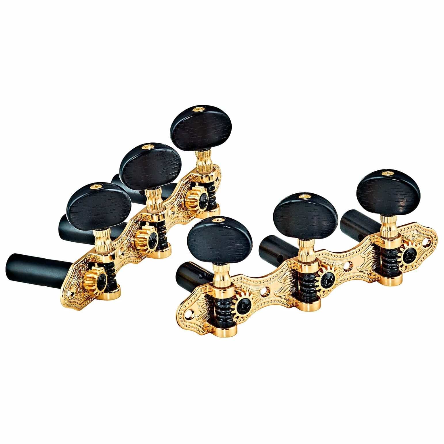 Ortega Konzertgitarren Mechaniken Deluxe Gold Schwarz 10017273-0