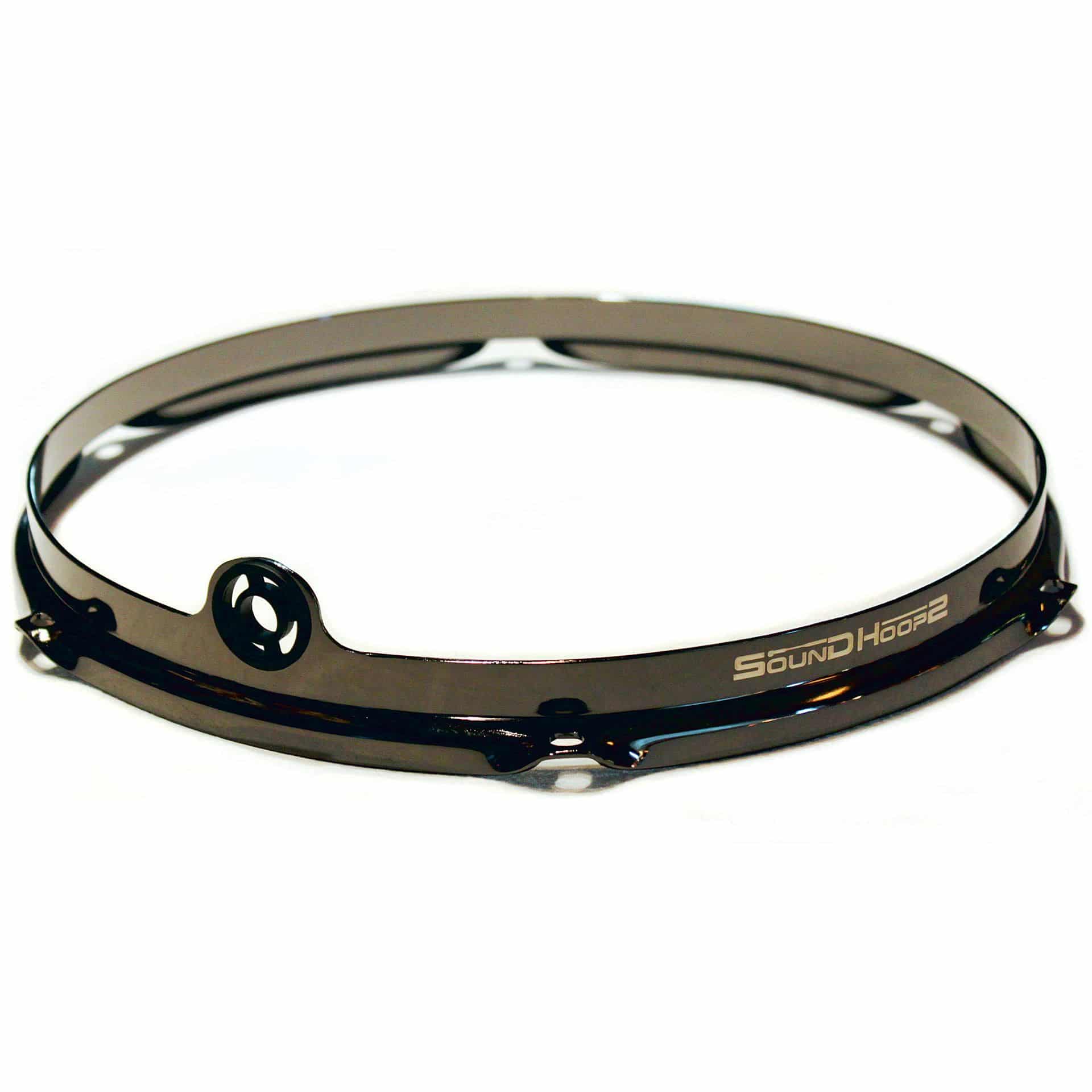  Pro 12" Black Nickel Tom Hoop 6 Holes