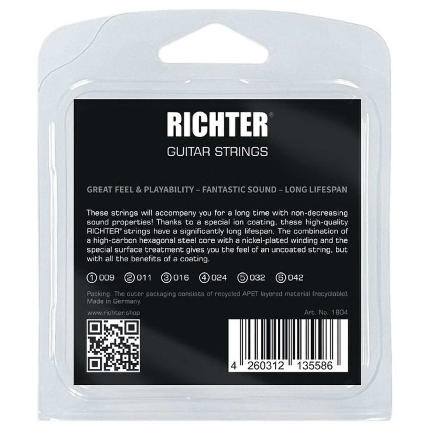Image of Richter ion coated nickel wound light gauge  009 042 10028512 1