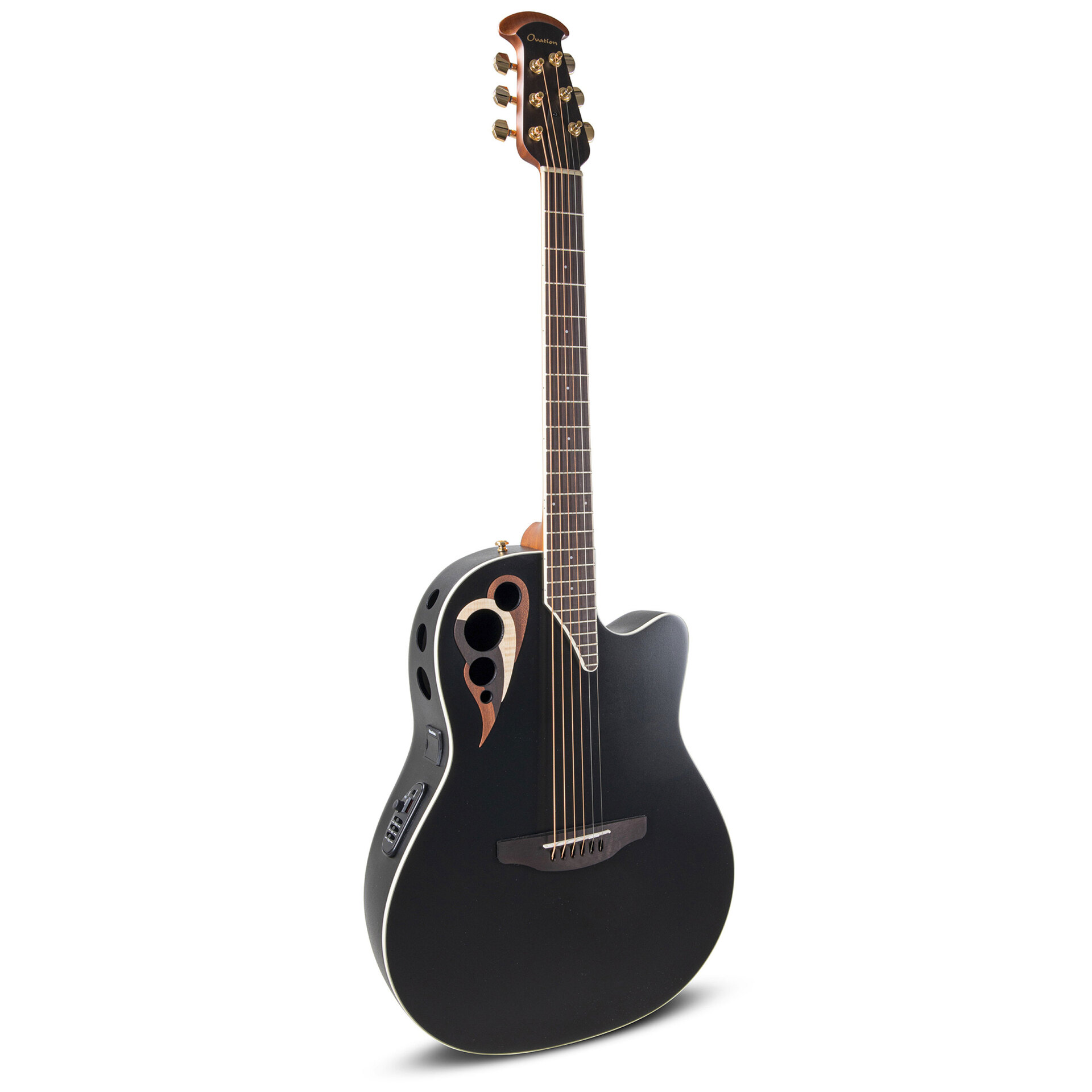 Ovation Guitars Celebrity Elite Deluxe CDX40-5-G Black Satin