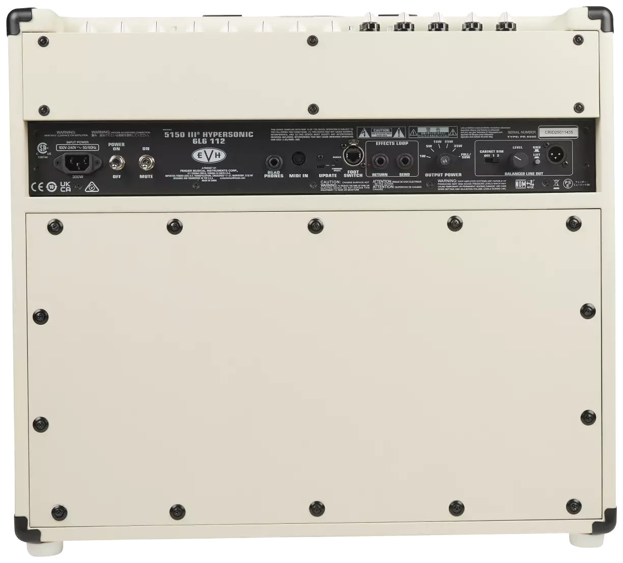EVH 5150III Hypersonic 6L6 1x12 Ivory 3