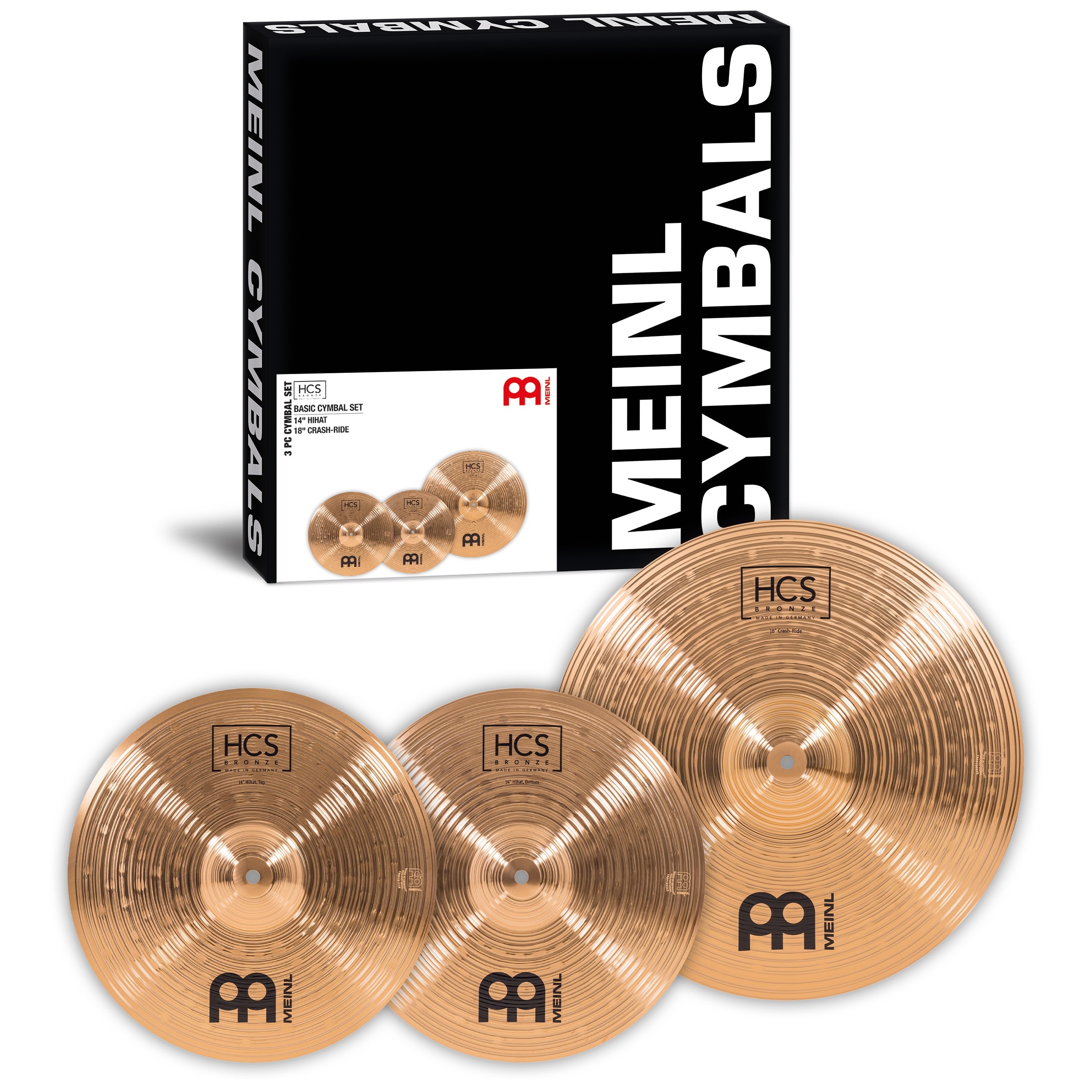 Tama IP52H6W-HLB Imperialstar Drumset 5 teilig - Hairline Blue/Chrom HW + MEINL Cymbals HCS Bronze 8