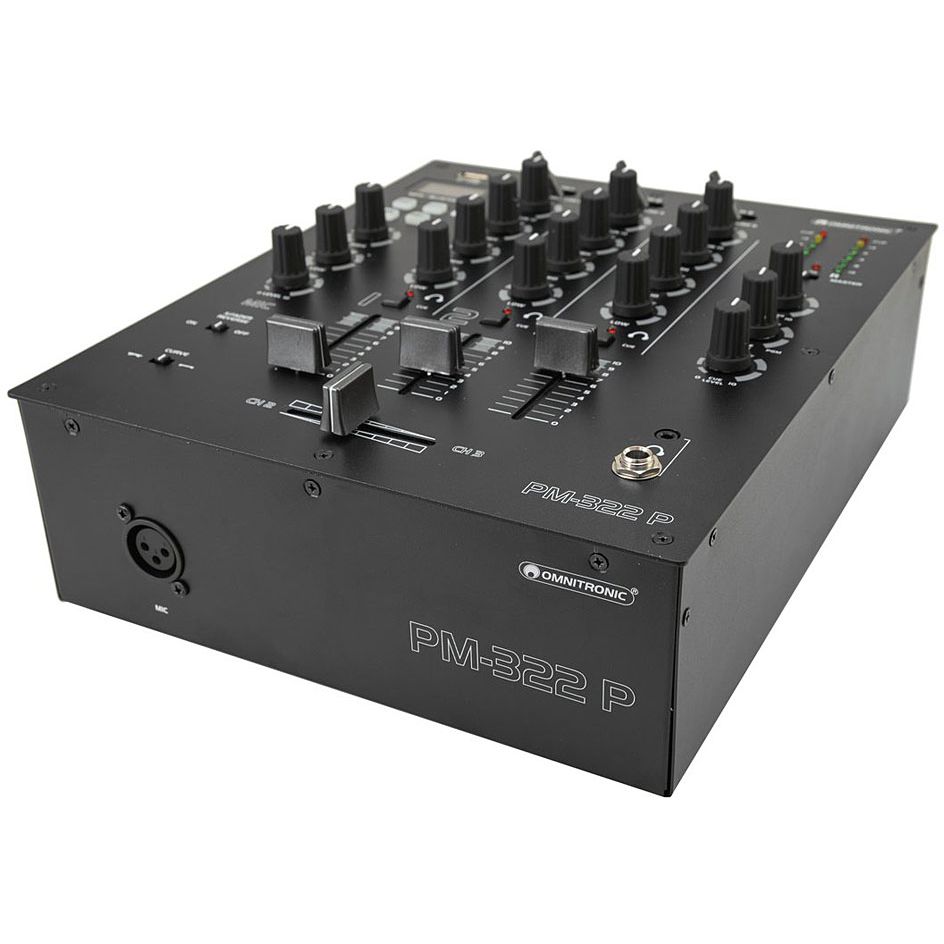 Omnitronic PM-322P 3-Channel with Bluetooth and USB Player 3