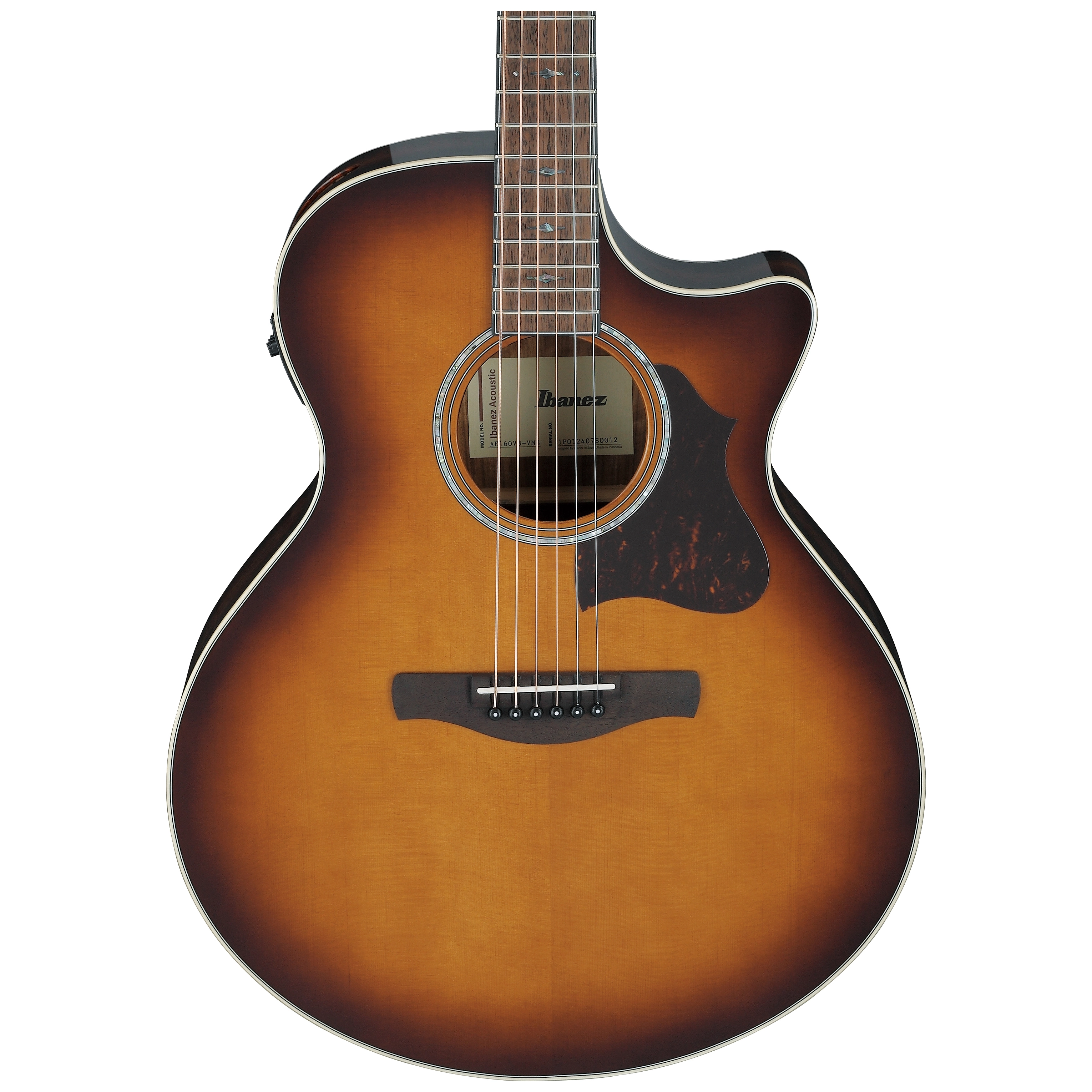Ibanez AE160-VMS Vintage Mahogany Sunburst High Gloss 3