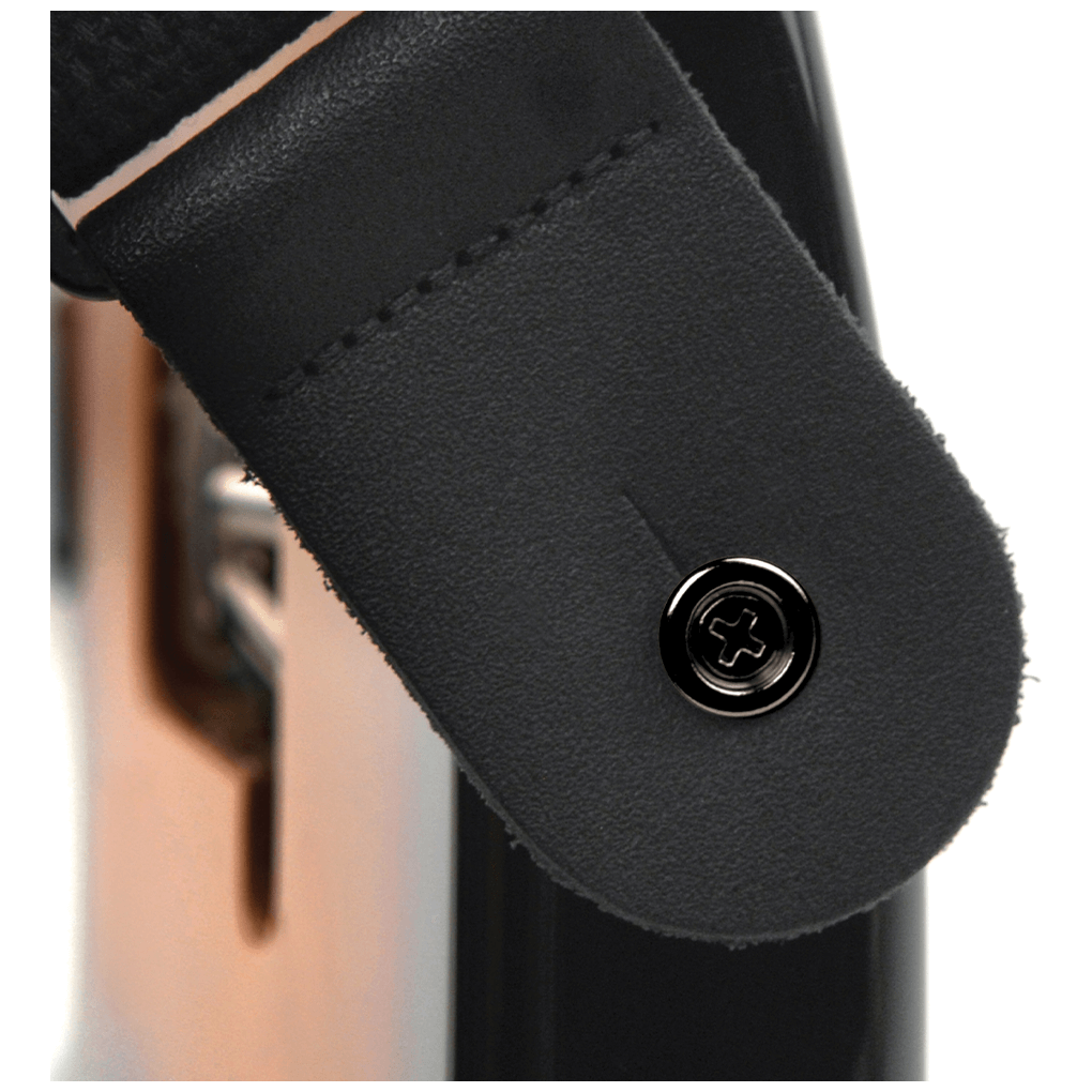 D’Addario PWEP102 Gurtknöpfe reines Messing schwarz (Paar) 2