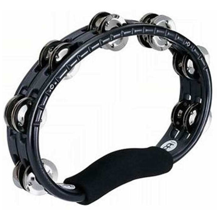 Meinl Percussion - Meinl Percussion TMT1BK - Traditional hand Held ABS Tambourine, Black, Nickel Plated Steel Jingles