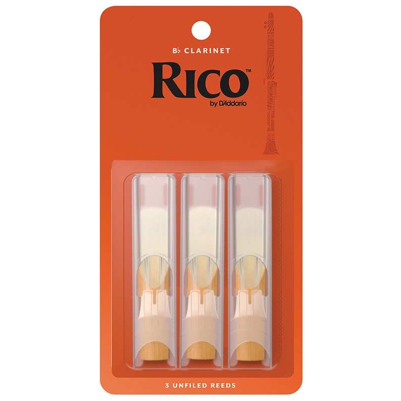 D’Addario Woodwinds - D’Addario Woodwinds Rico - Bb Klarinette 2,0 - 3er Pack