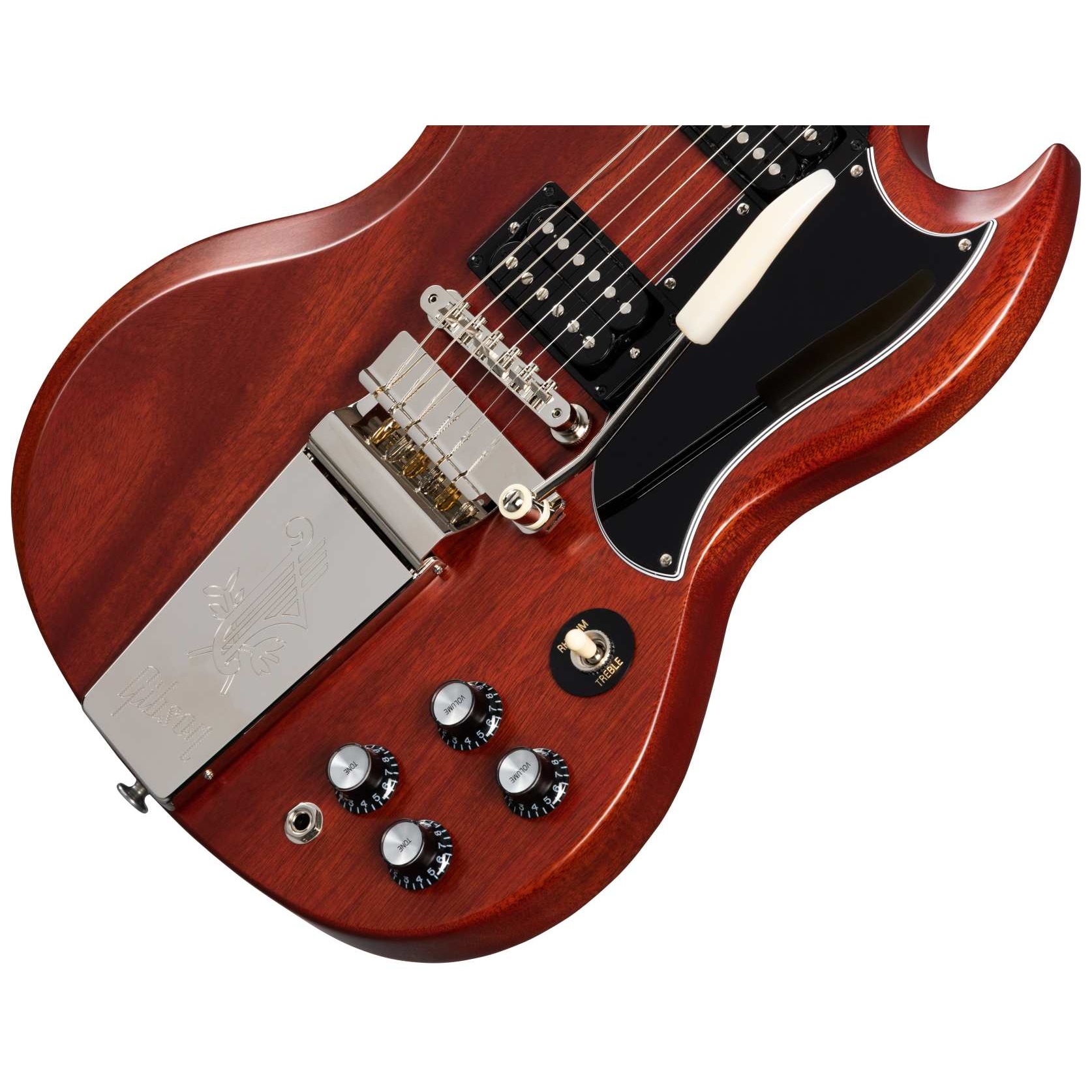Image of Gibson sg standard 61 faded maestro vibrola vintage cherry 10028354 3
