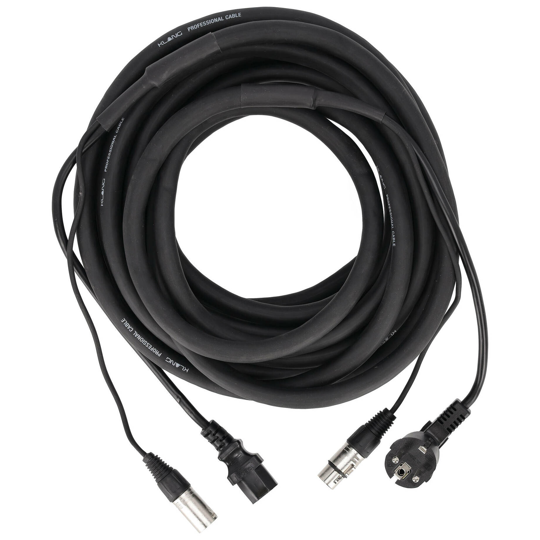 Klang Schuko-IEC XLR Strom-/Signalkabel 10 Meter