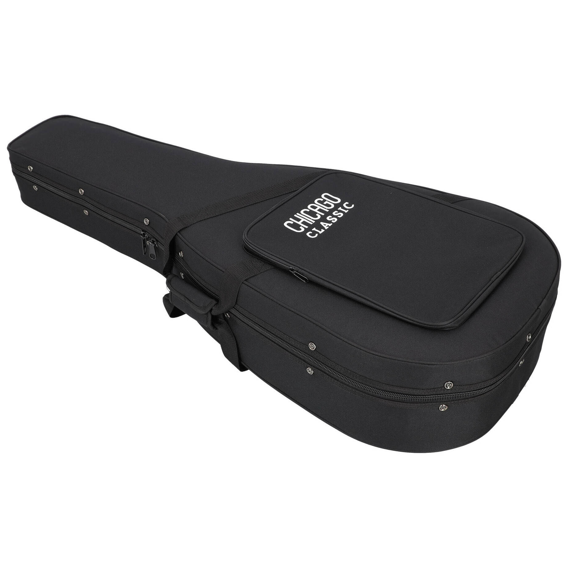 Chicago Classic Lightweight Koffer Western-Gitarre Schwarz 5