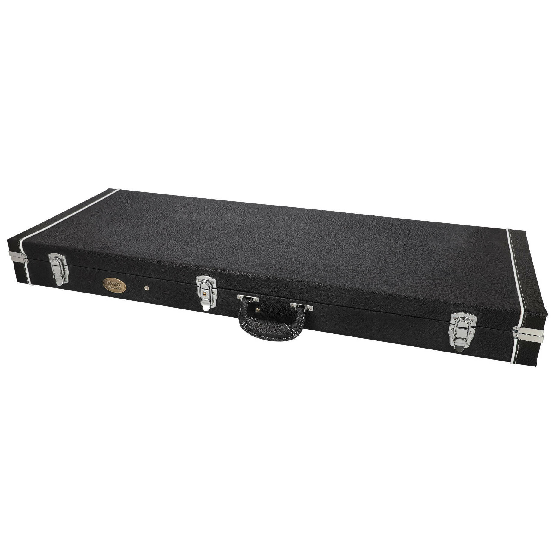 Chicago Classic E-Gitarre Rechteckkoffer Large Schwarz 1