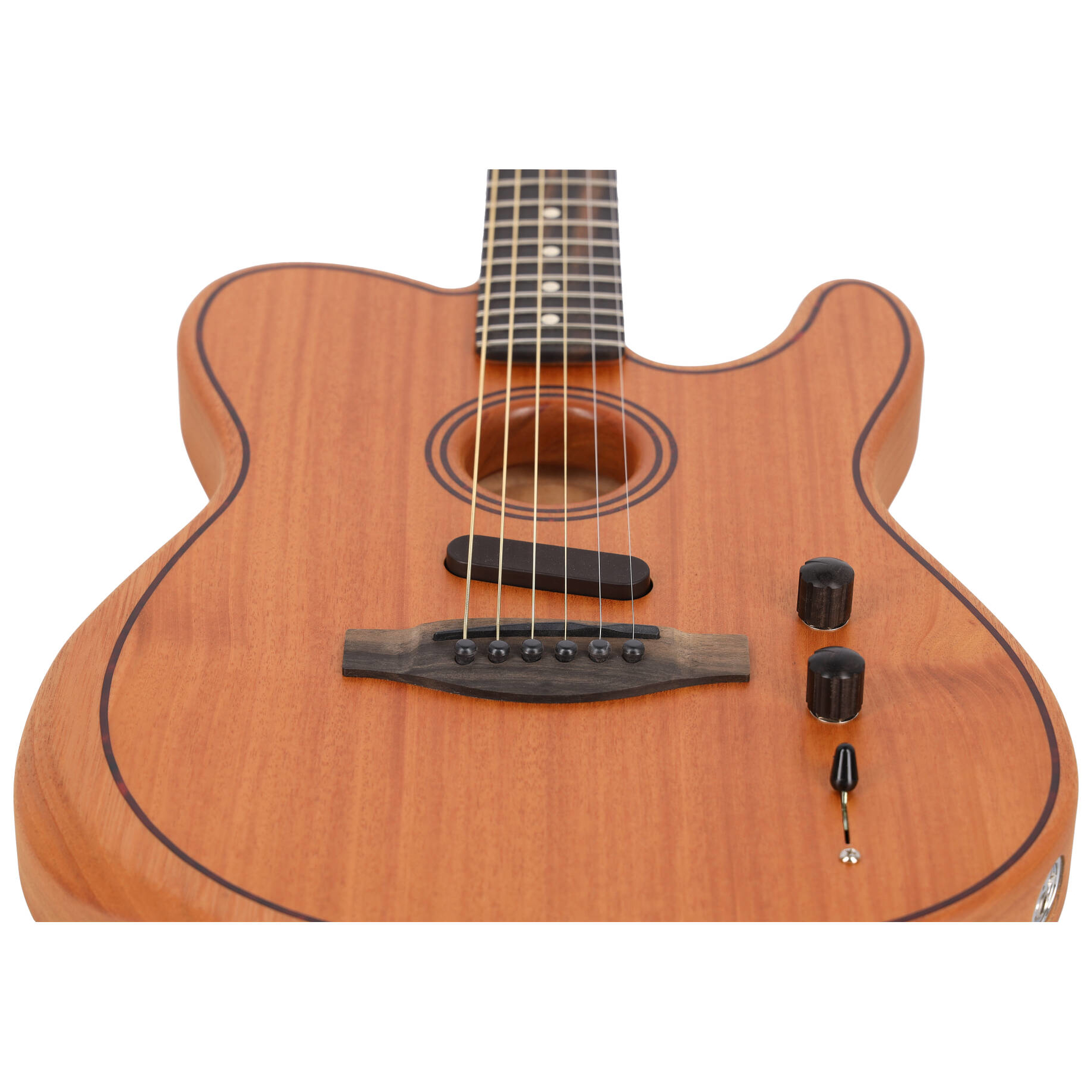 Image of Fender american acoustasonic telecaster eb nat 10028094 4