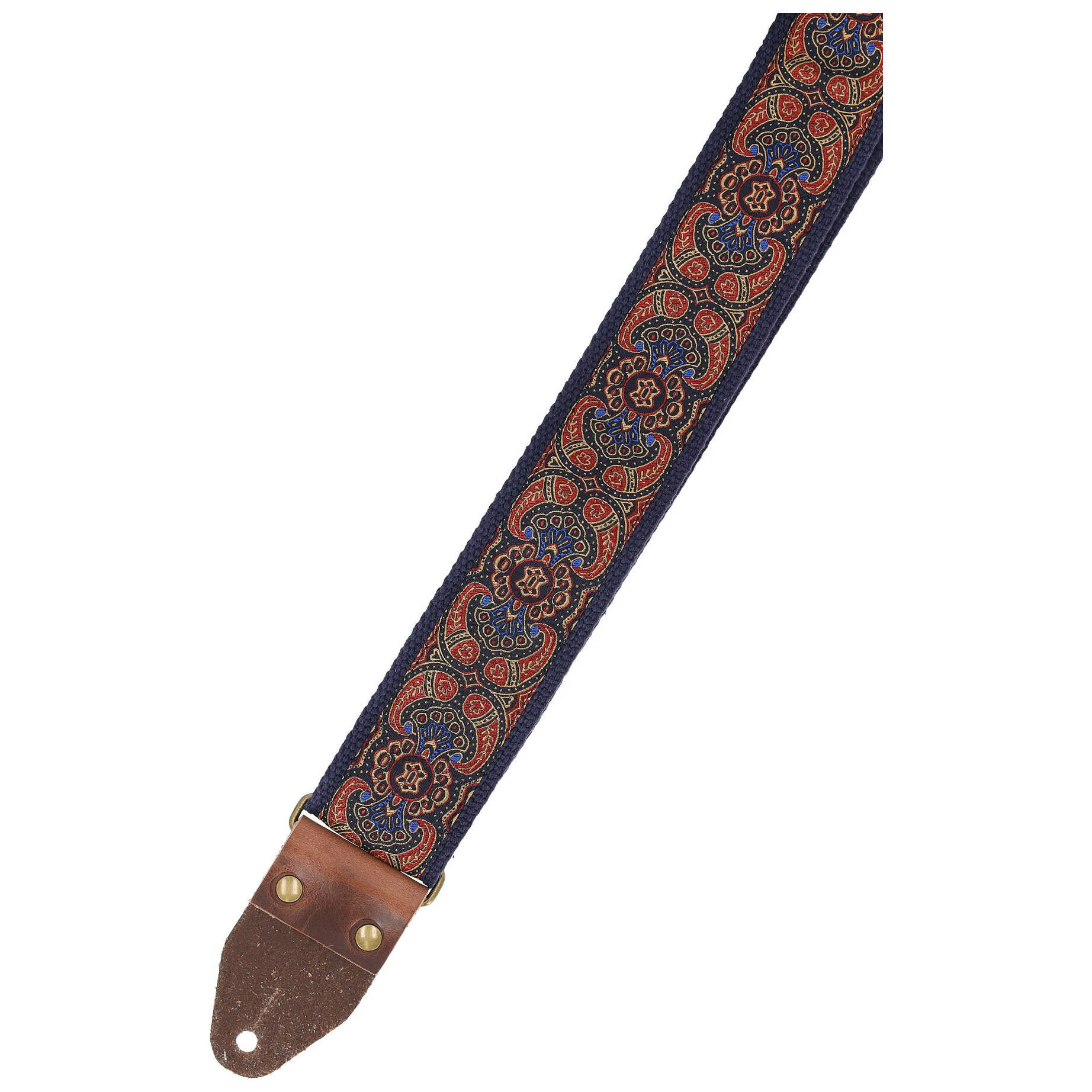 Steyner Straps Retro Gitarrengurt - Abendlicht blau-rot VEGAN 3