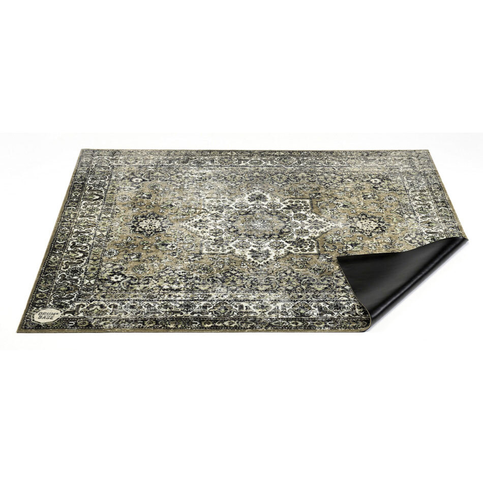 DRUMnBASE 185 x 160 cm Vintage Drum Mat Green 1