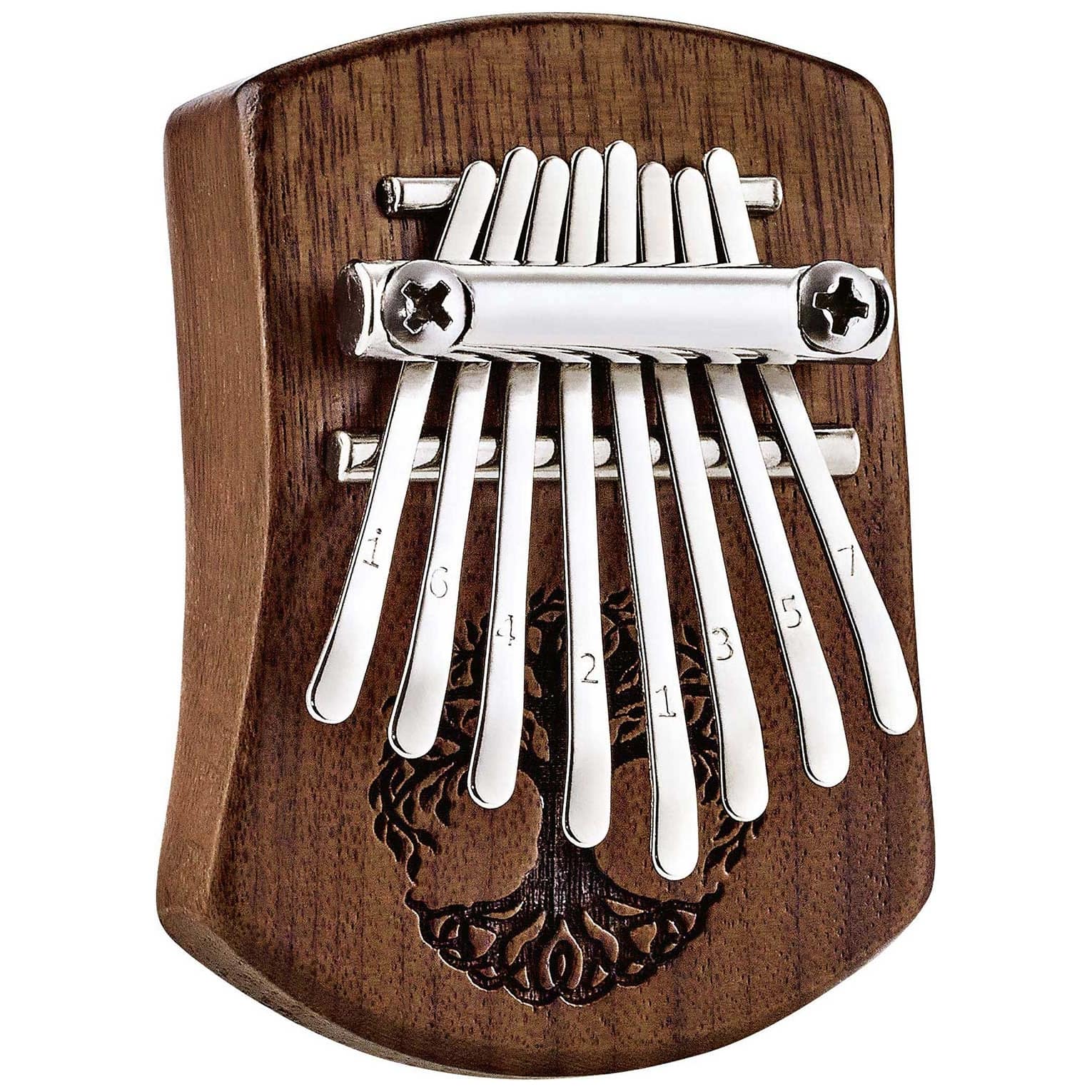 Meinl Sonic Energy - Meinl Sonic Energy KL801TOL Mini Kalimba, 8 Töne, Baum des Lebens schwarzes Walnussholz - 1