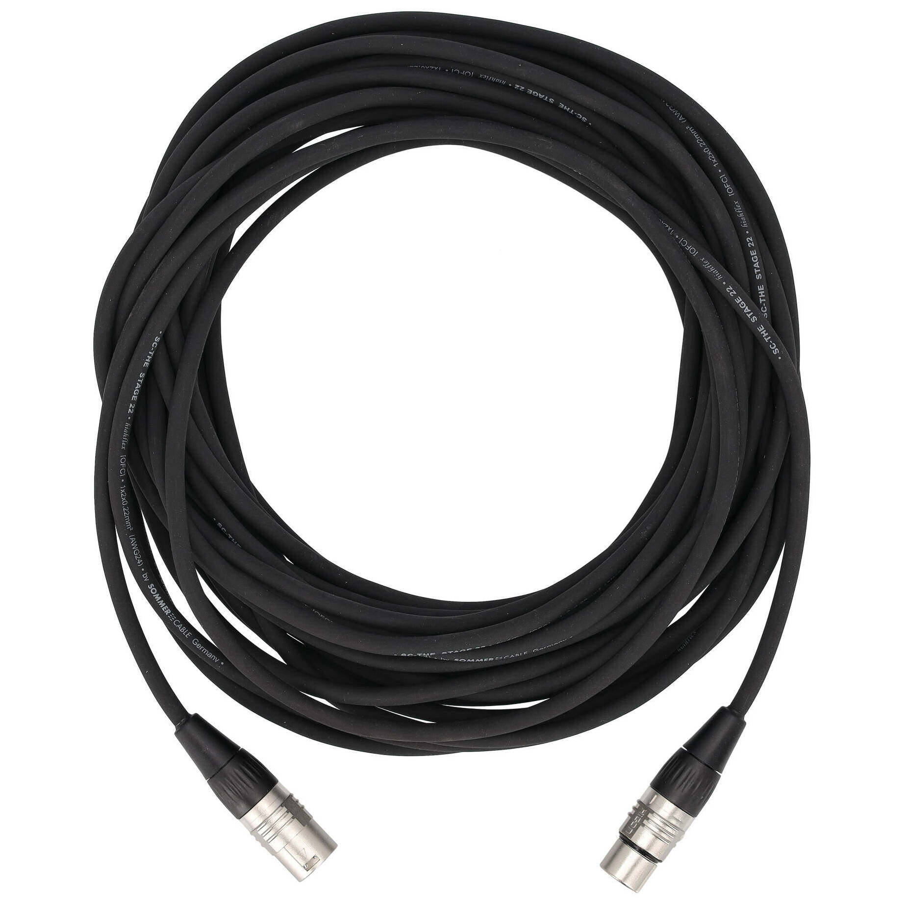 Sommer Cable SGHN-1500-SW Stage 22 Highflex XLR Male - XLR Female 15 Meter