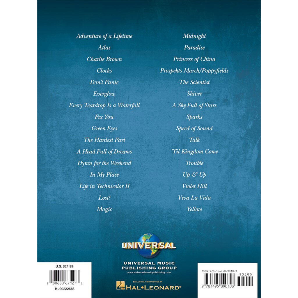 Hal Leonard Coldplay Sheet Music Collection 1