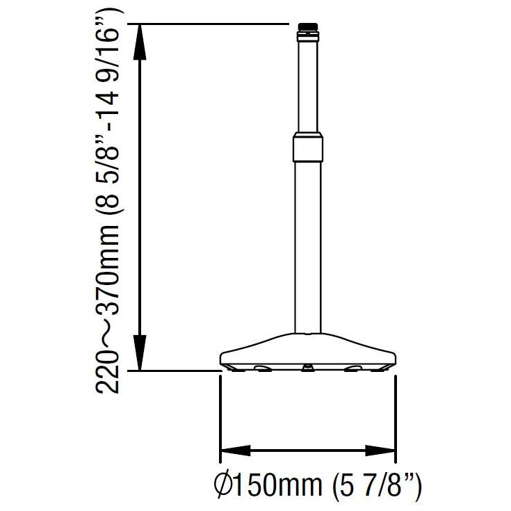 Image of Tama ms30bk iron works tour series table top microphone stand 12000189 2
